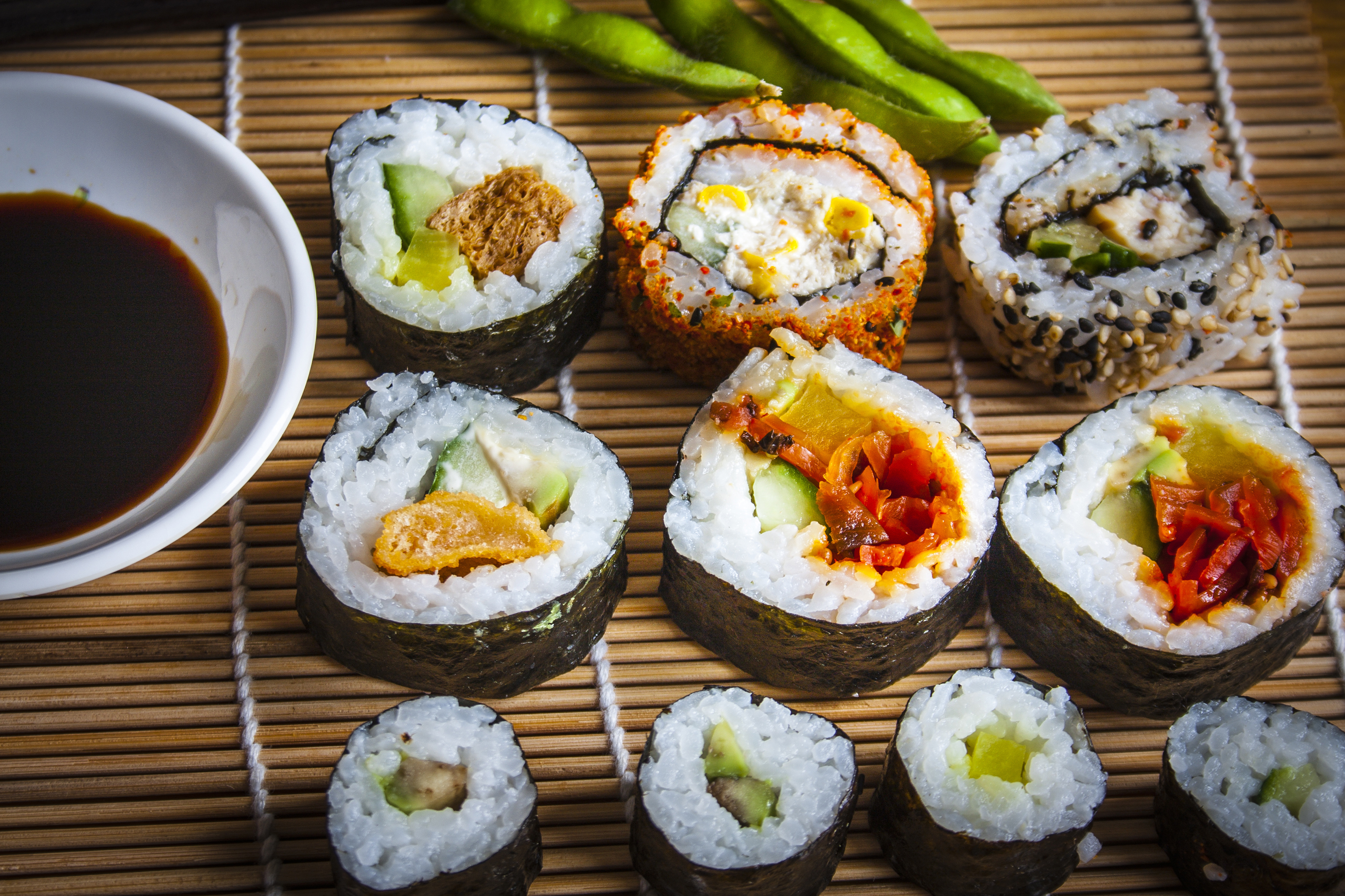 Rice Seafood Still Life Sushi 3264x2176