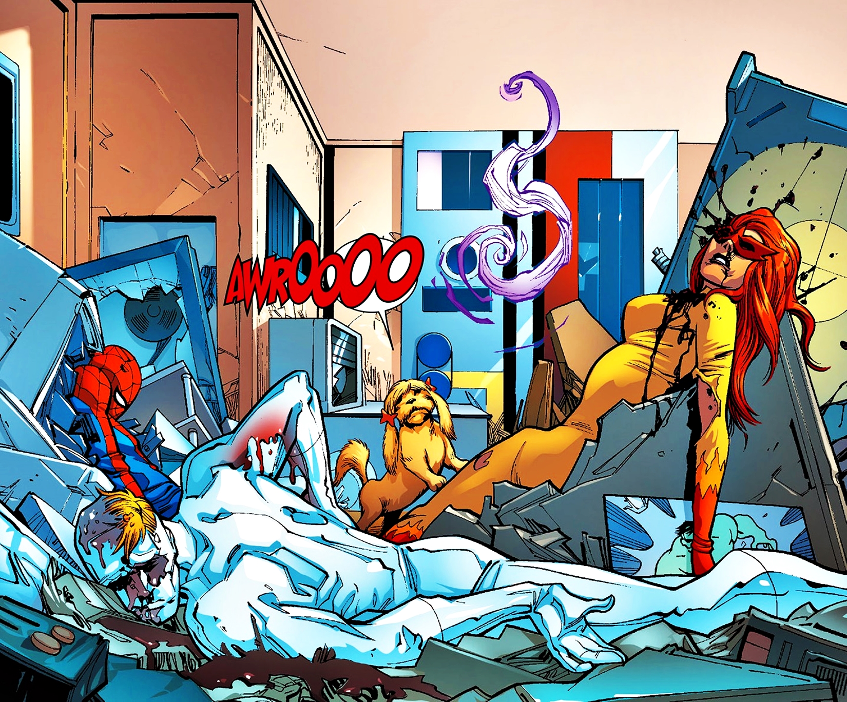 Dog Firestar Marvel Comics Iceman Marvel Comics Marvel Comics Peter Parker Spider Man Spider Verse 1650x1368