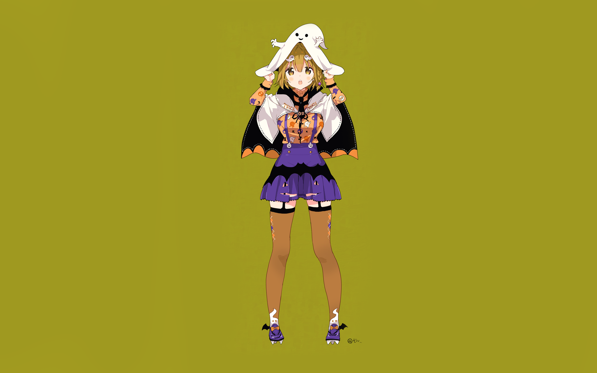 Anime Girl Skirt Thigh Highs Yoshino Koiwai 1920x1200
