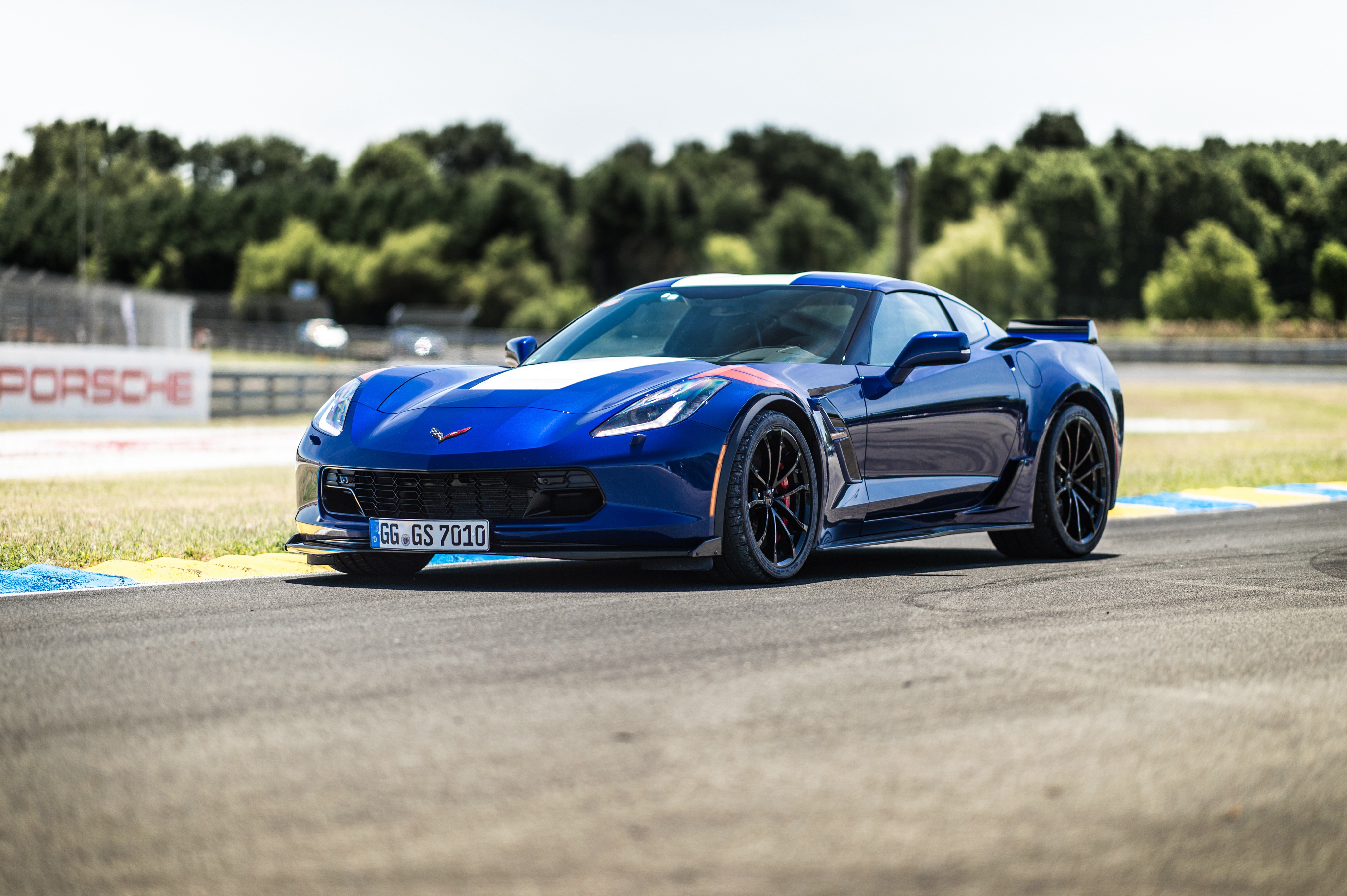 Blue Car Car Chevrolet Chevrolet Corvette C7 Sport Car Supercar Vehicle 4096x2726