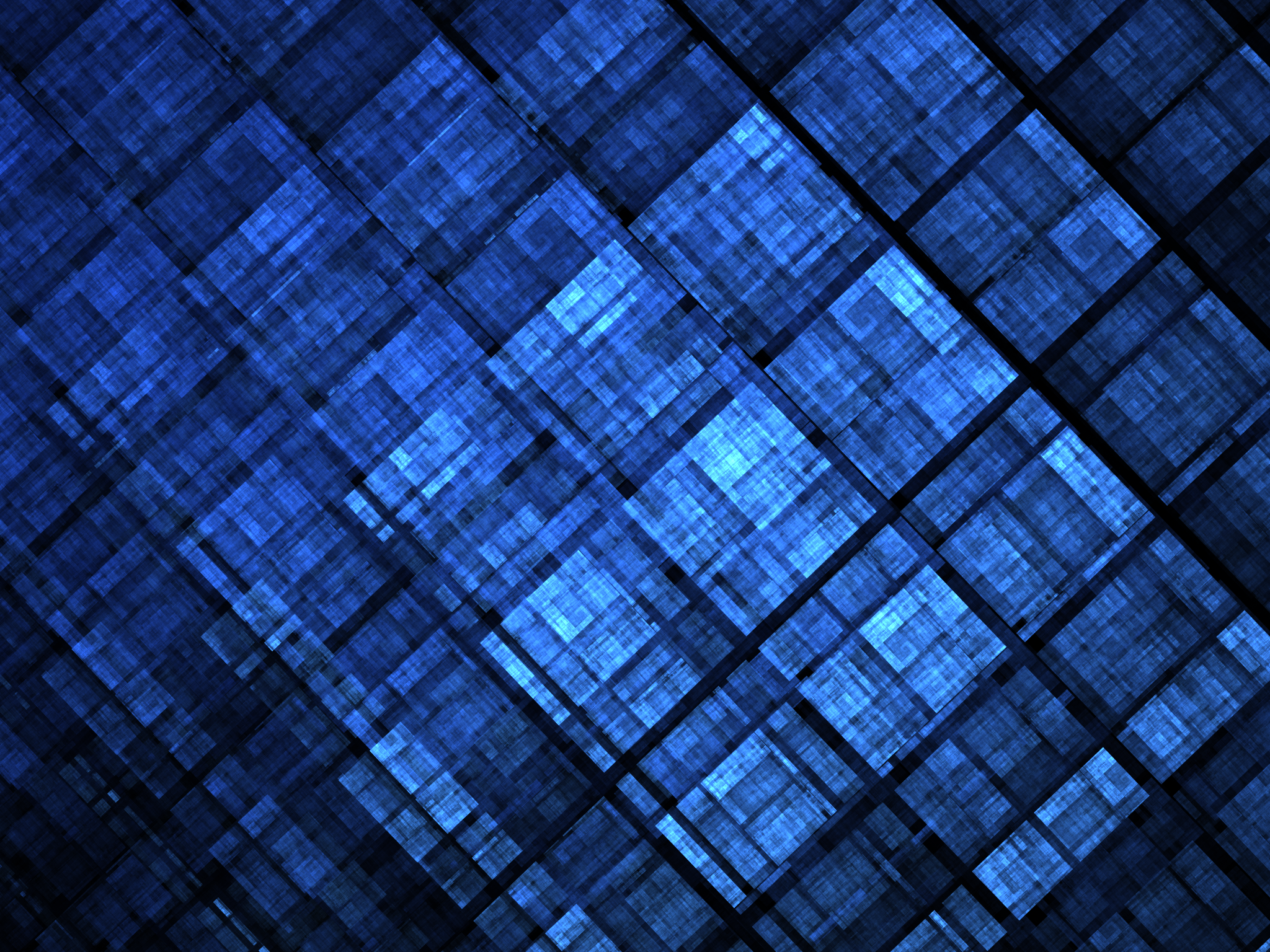 Apophysis Software Artistic Blue Digital Art Fractal Pattern Square Texture 2048x1536