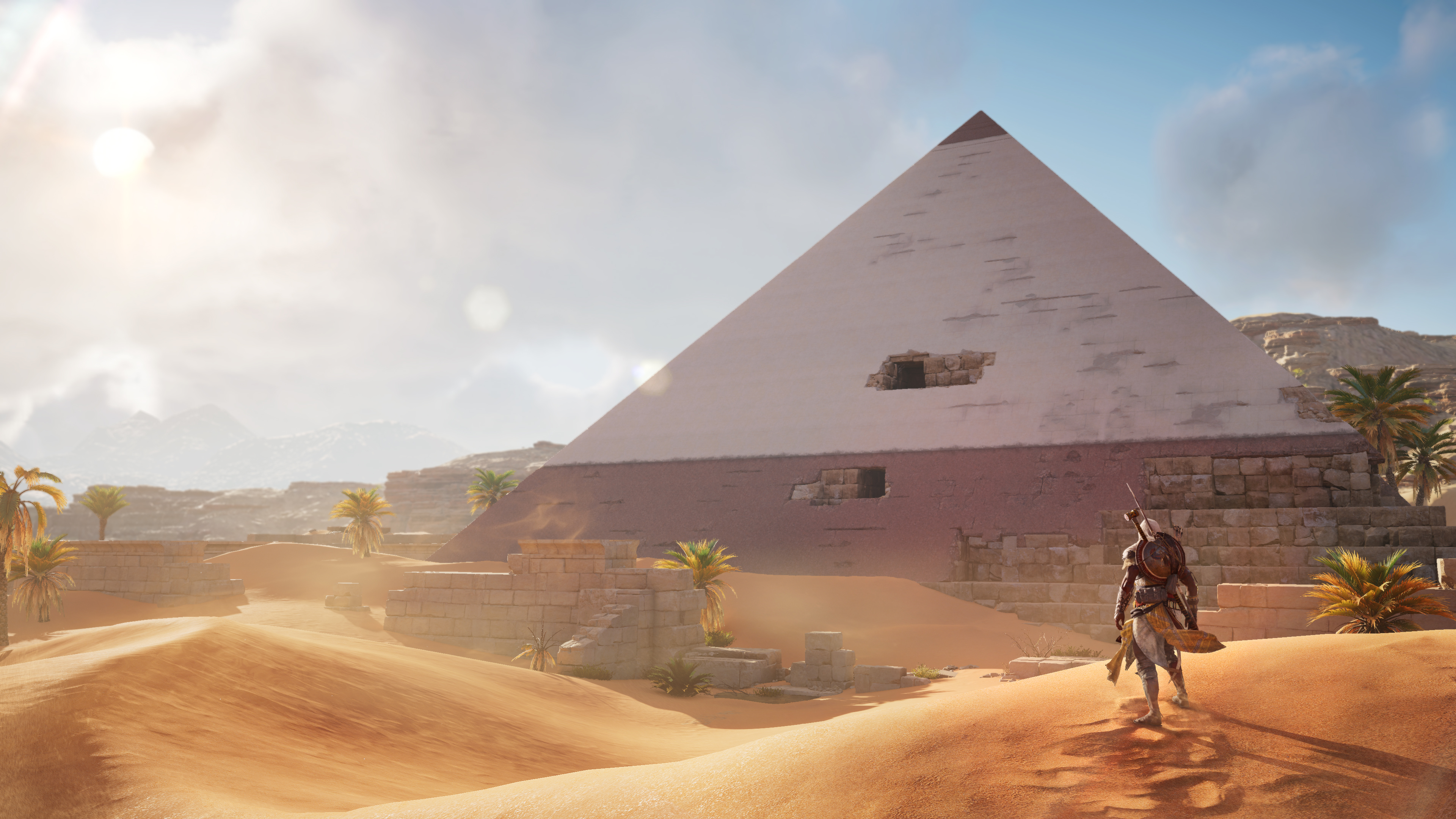 Assassin 039 S Creed Origins Bayek Of Siwa Pyramid 3840x2160
