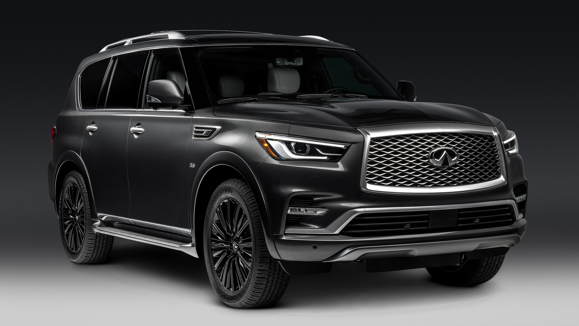 Black Car Car Full Size Car Infiniti Qx80 Limited Luxury Car Suv 1920x1080