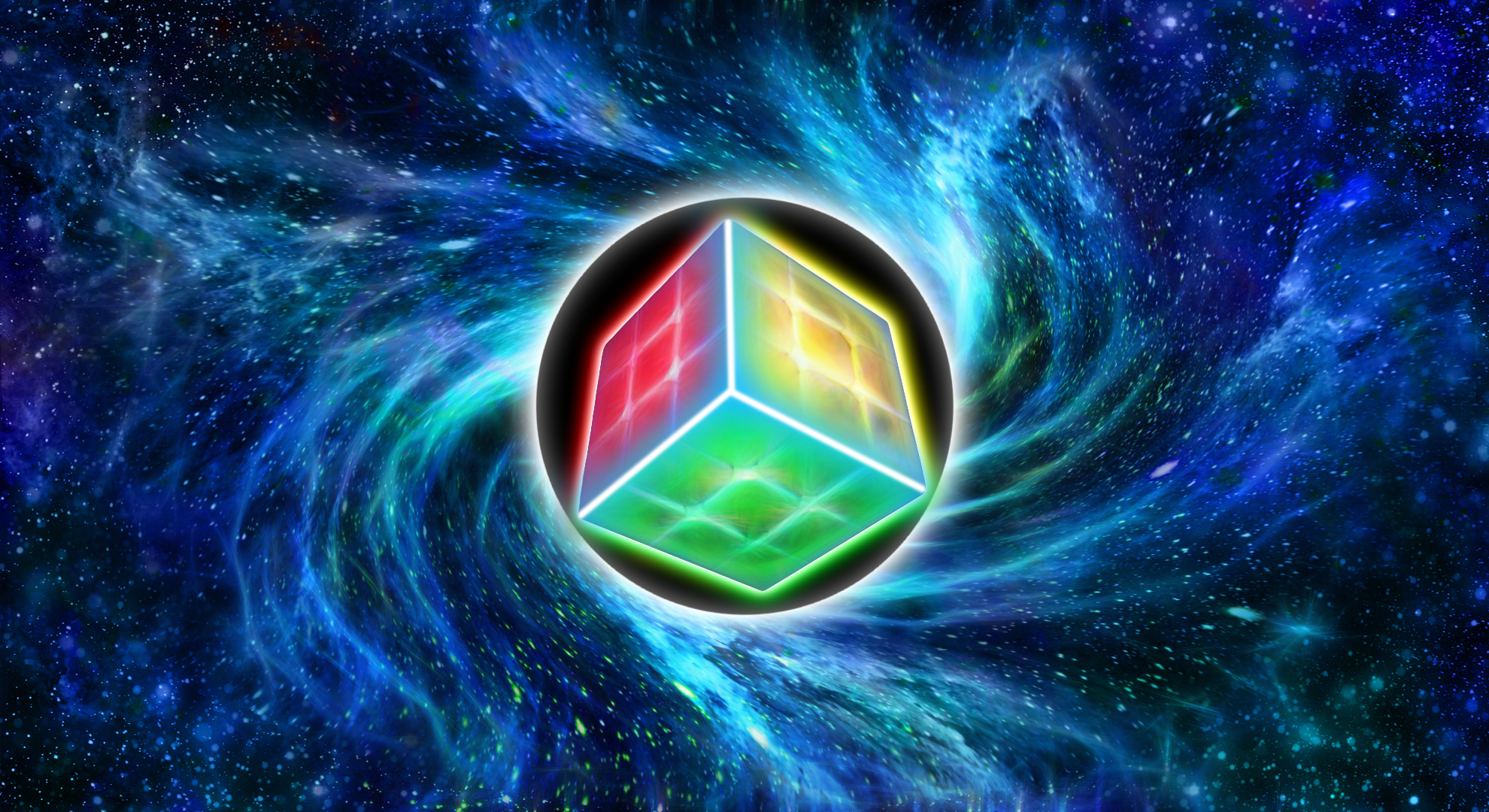 Black Hole Cube Rubik 039 S Cube Space 1980x1080