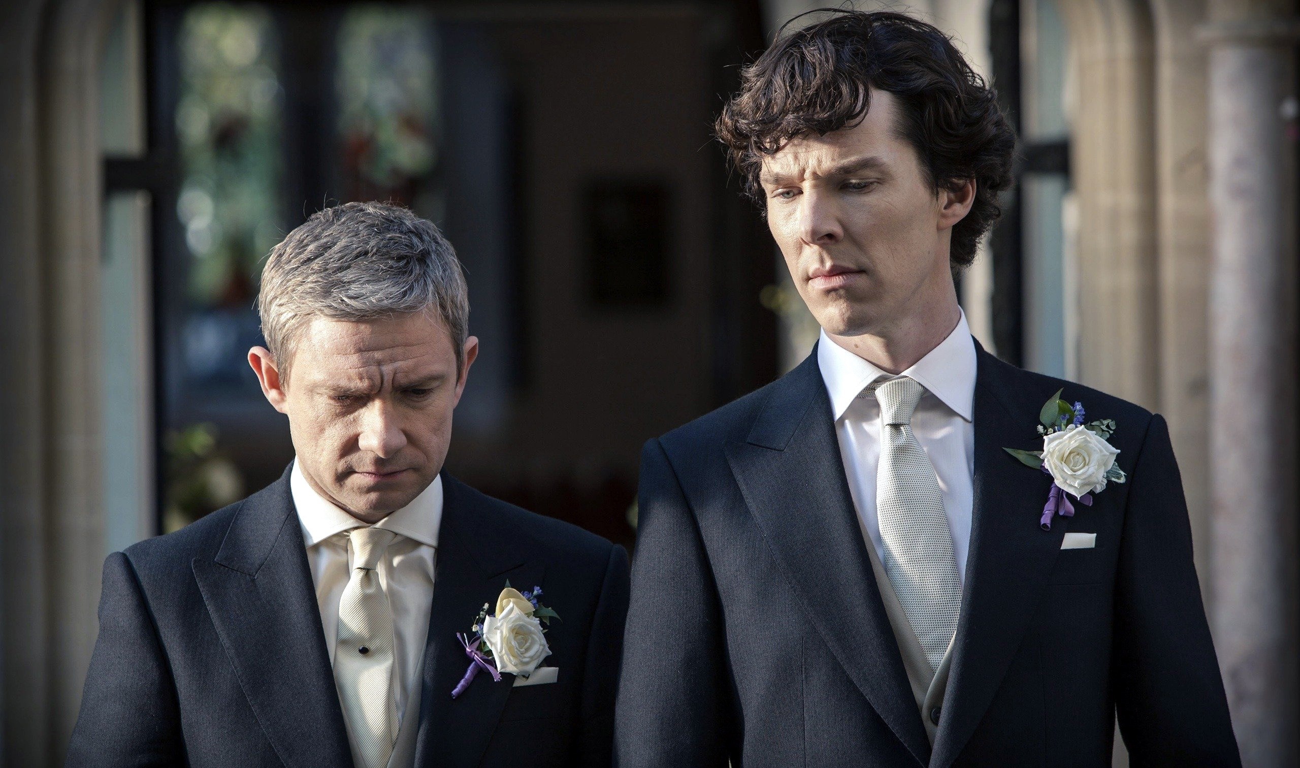 Benedict Cumberbatch John H Watson Martin Freeman 2560x1512