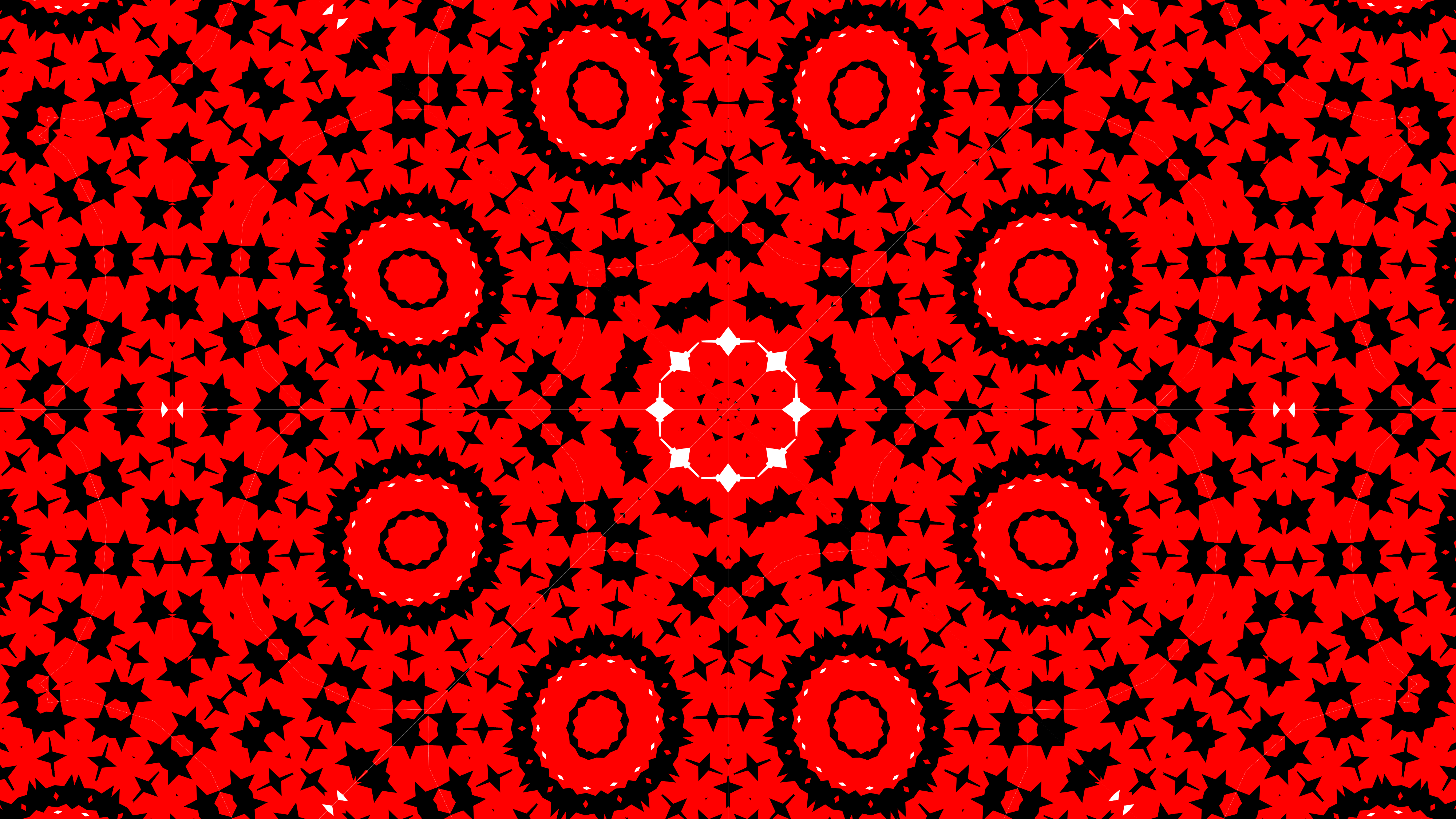 Digital Art Kaleidoscope Red 4000x2250