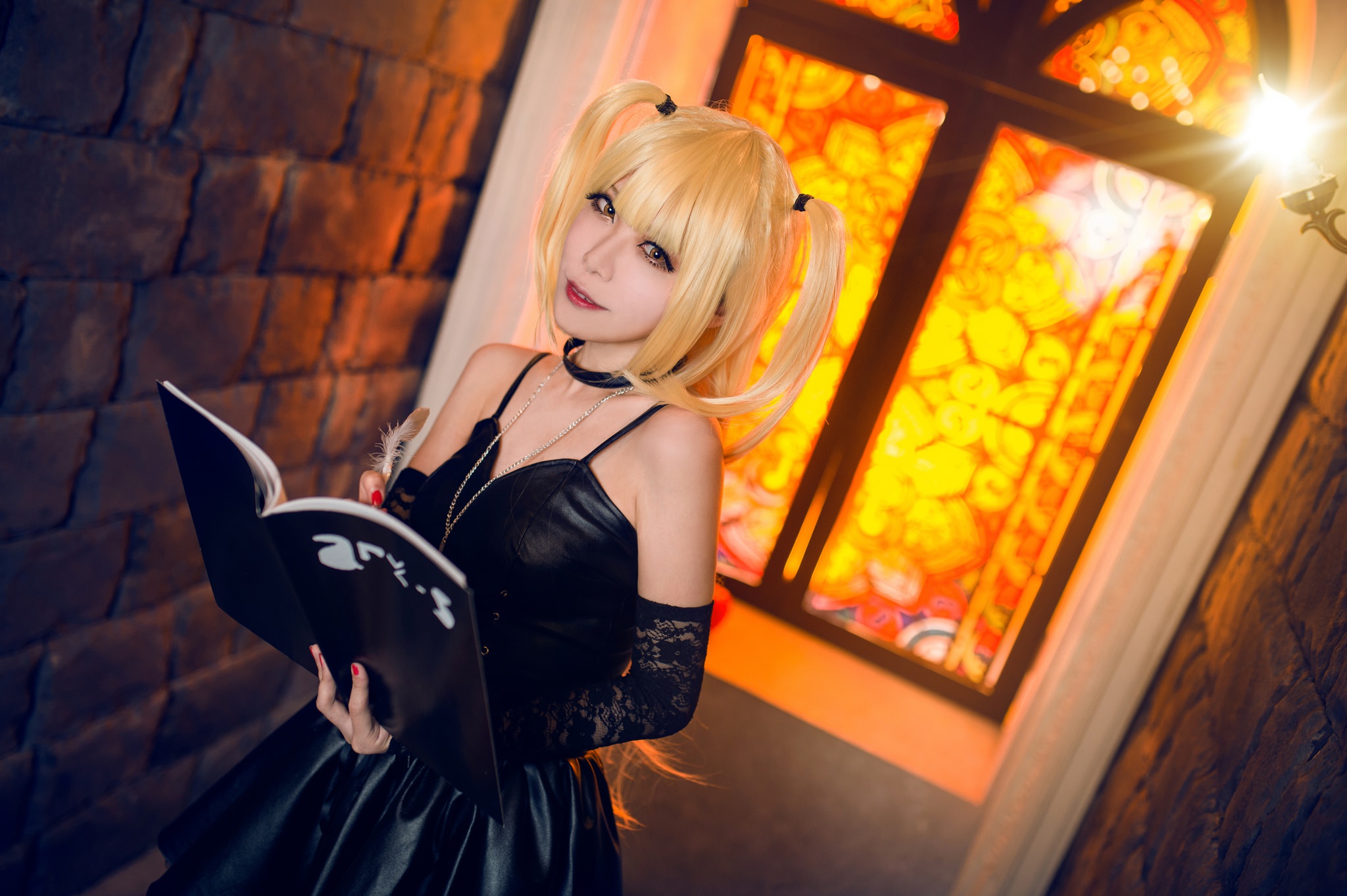 Asian Blonde Cosplay Death Note Dress Girl Model Woman 2048x1363