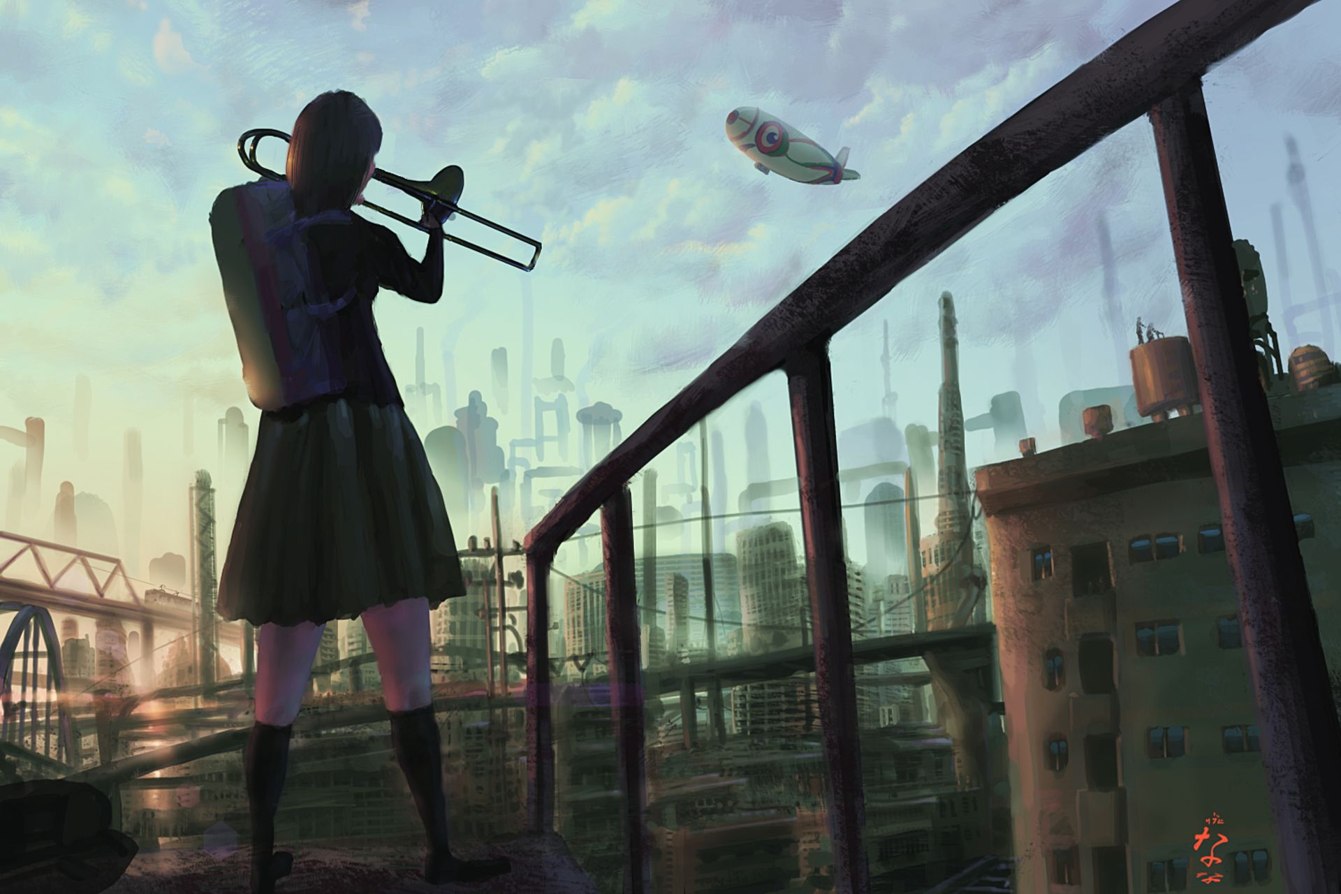 City Girl Trumpet 1920x1280