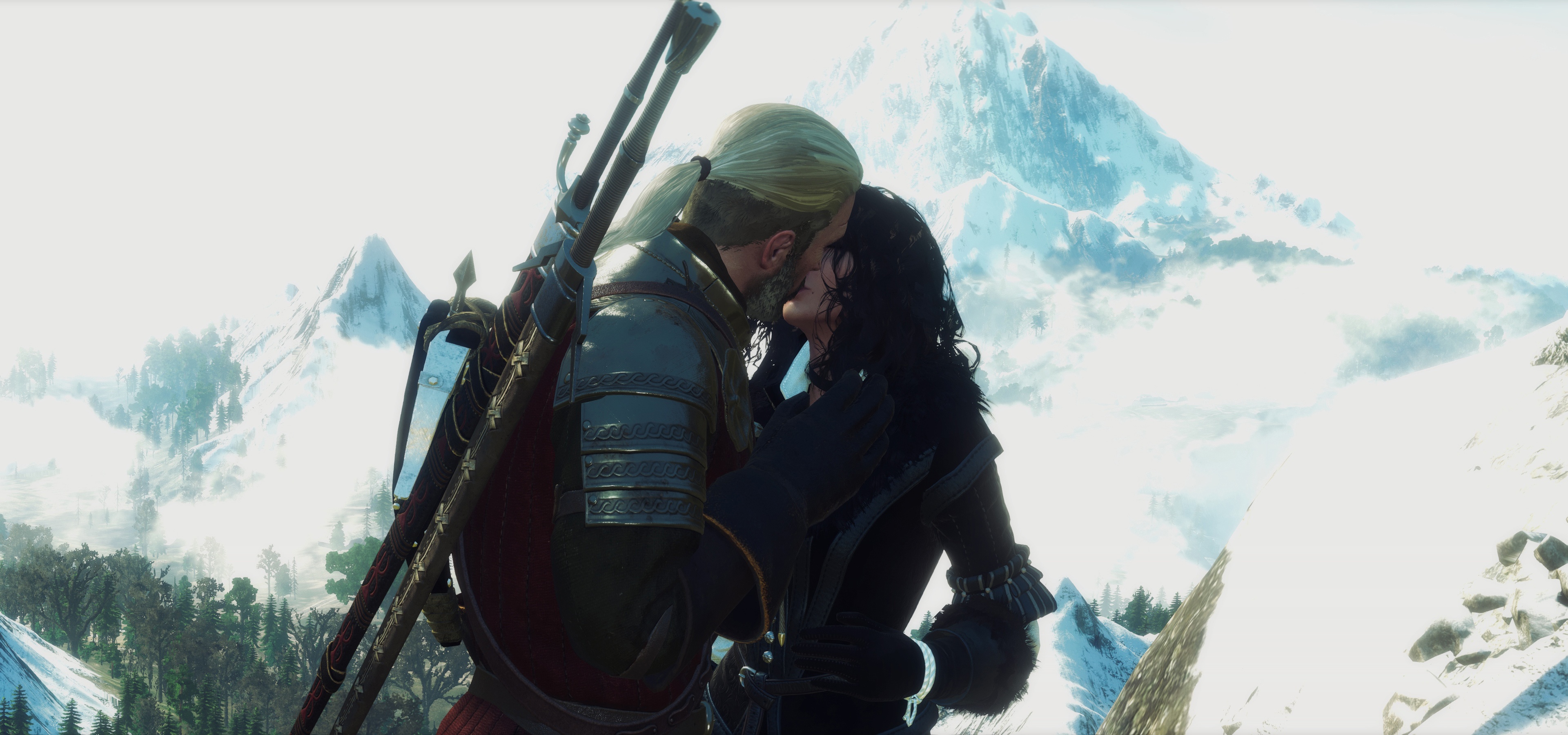 Geralt Of Rivia The Witcher 3 Wild Hunt Yennefer Of Vengerberg 3840x1800
