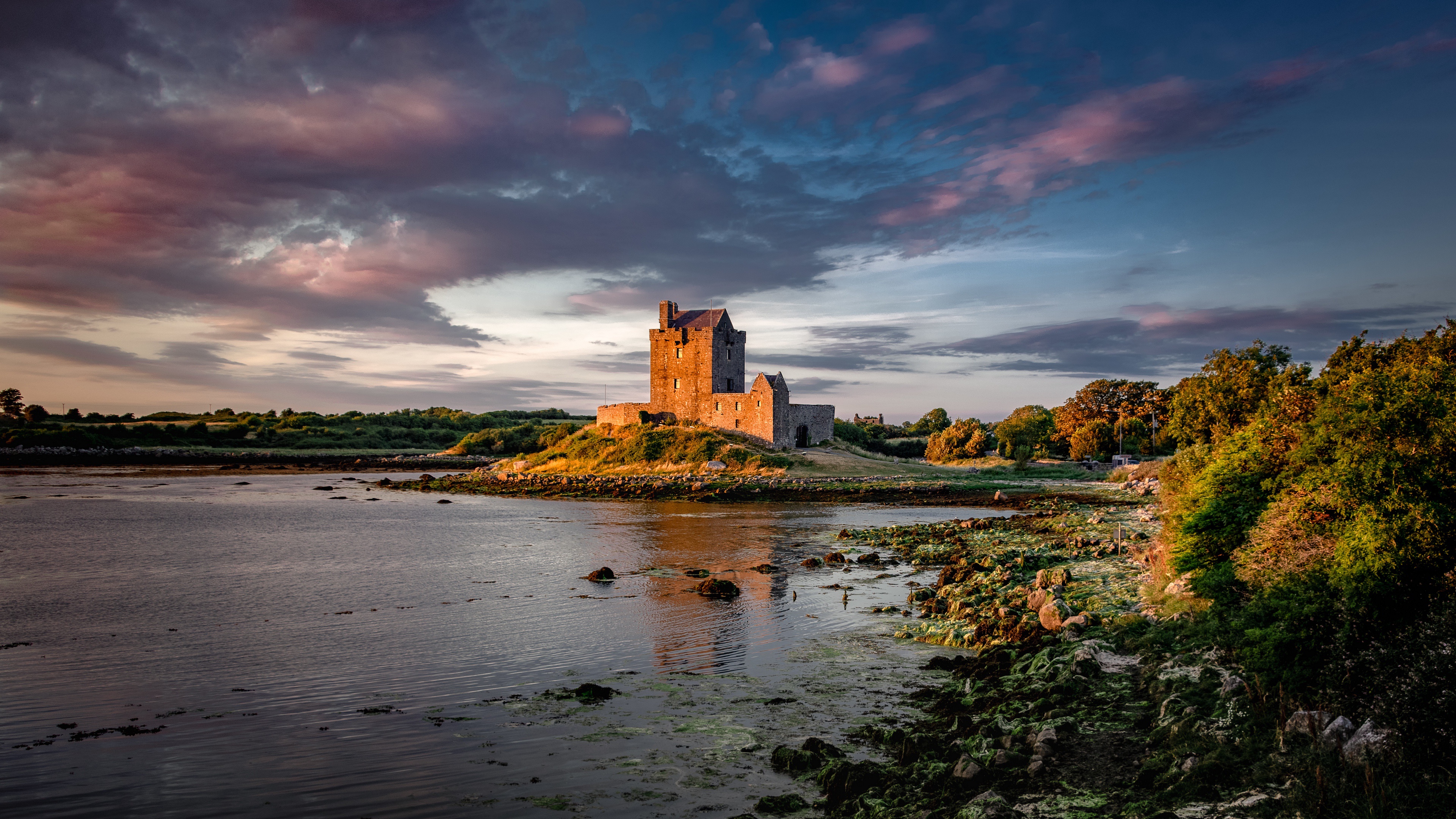 Castle Dunguaire Castle Ireland Island 3840x2160