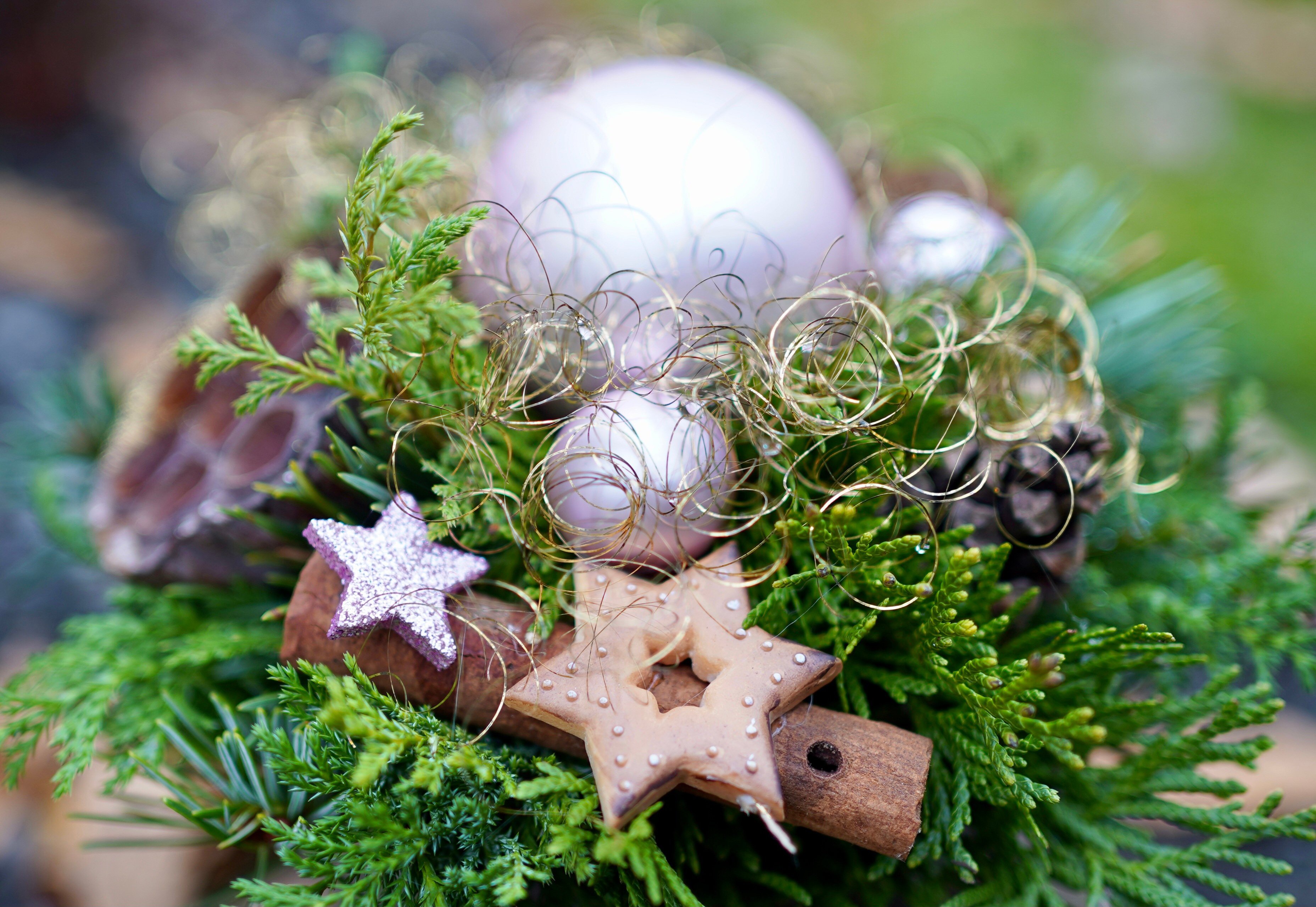 Bauble Christmas Ornaments Star 3712x2559