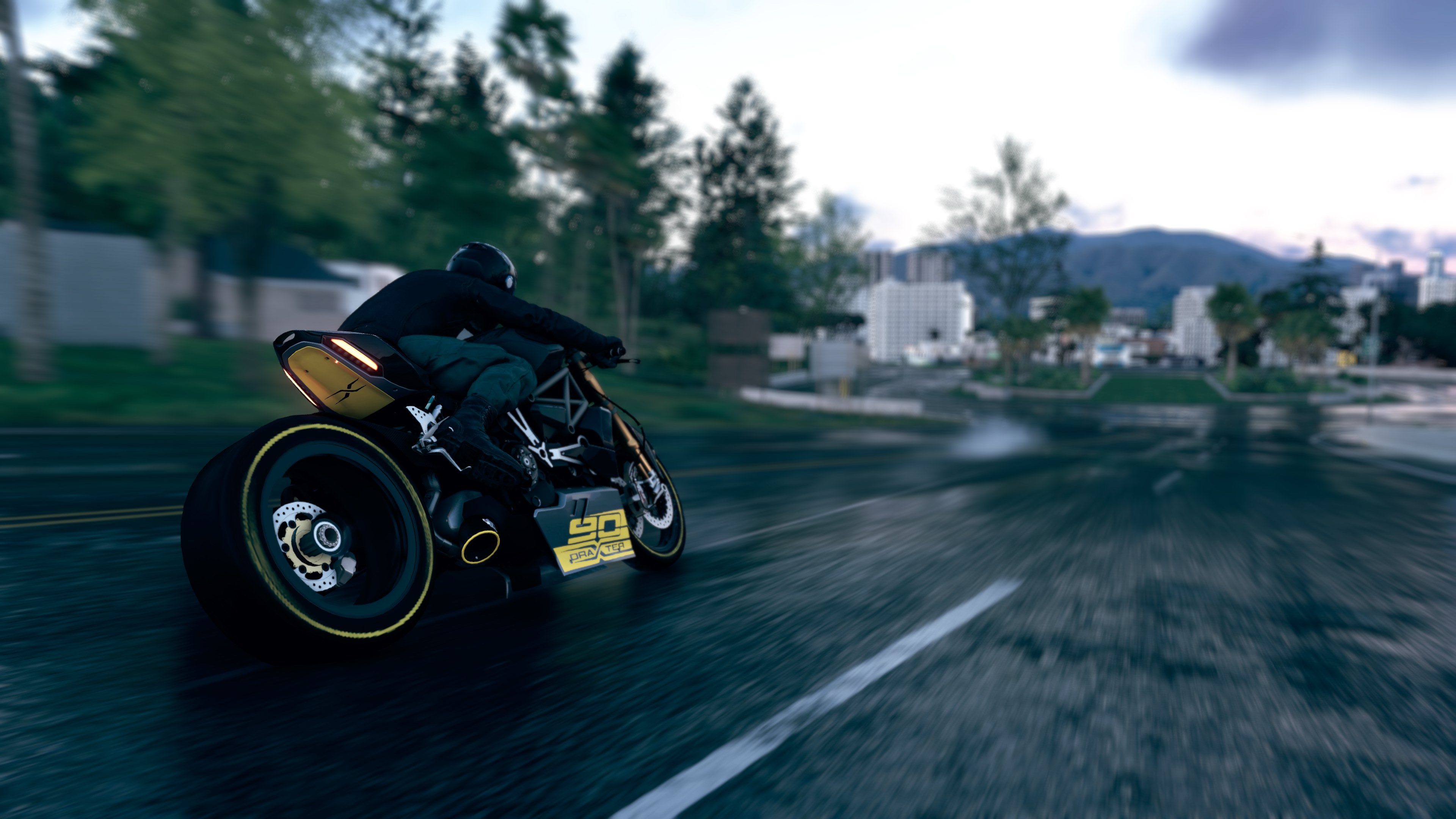 Superbike The Crew 2 Bikes Screen Shot In Game Games Posters Video Games Ducati Drag Racing 3840x2160