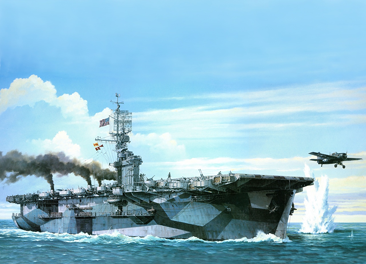 World War Ii USS Gambier Bay Battle Of Leyte Gulf Battle Off Of Samar Aircraft Carrier United States 1280x924