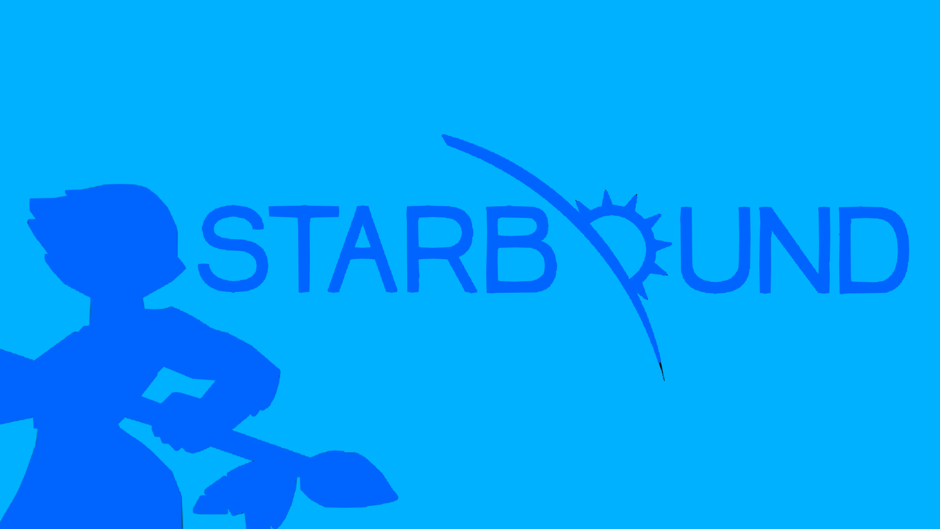 Starbound Minimalism Blue Background 1920x1080