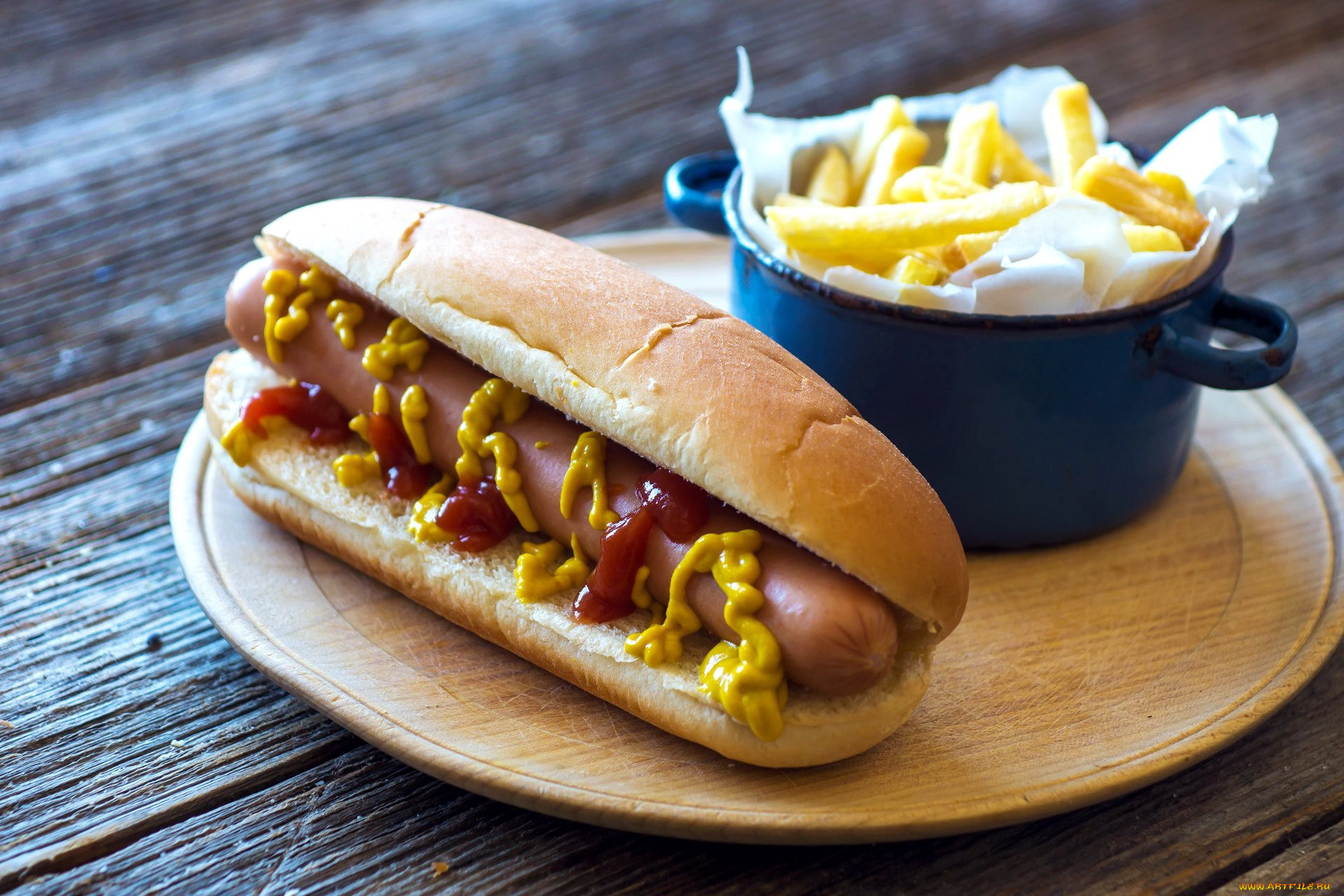 Food Sausage Mustard Bread Hot Dogs 1920x1280