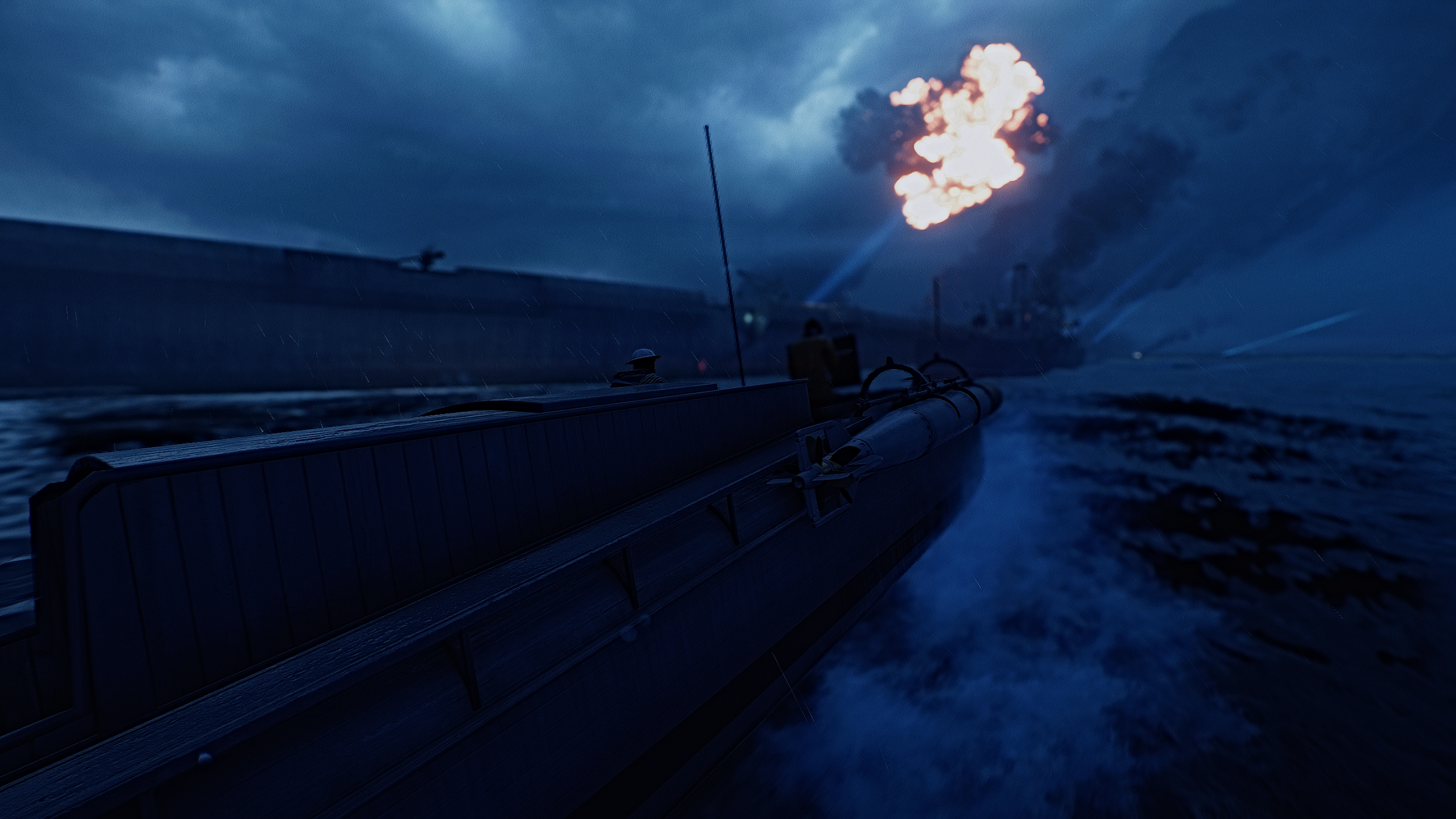 Battlefield 1 Boat Explosion 2560x1440