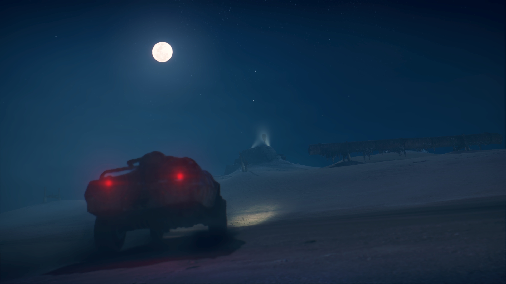 Moonlight Mad Max Game Car Desert 1920x1080