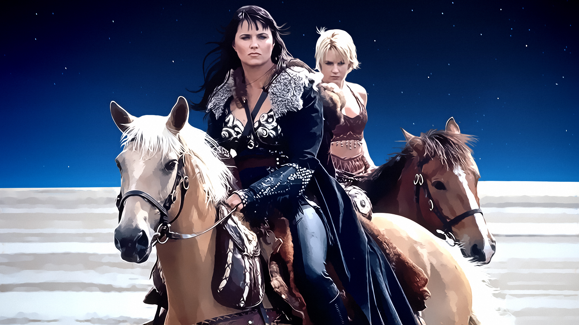 Desert Fantasy Gabrielle Xena Warrior Princess Lucy Lawless Renee O 039 Connor Woman Warrior