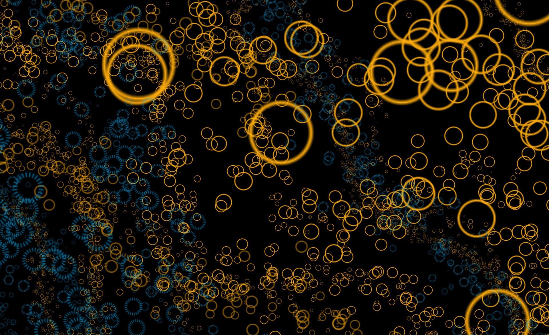Artistic Blue Circle Colors Yellow 1920x1175