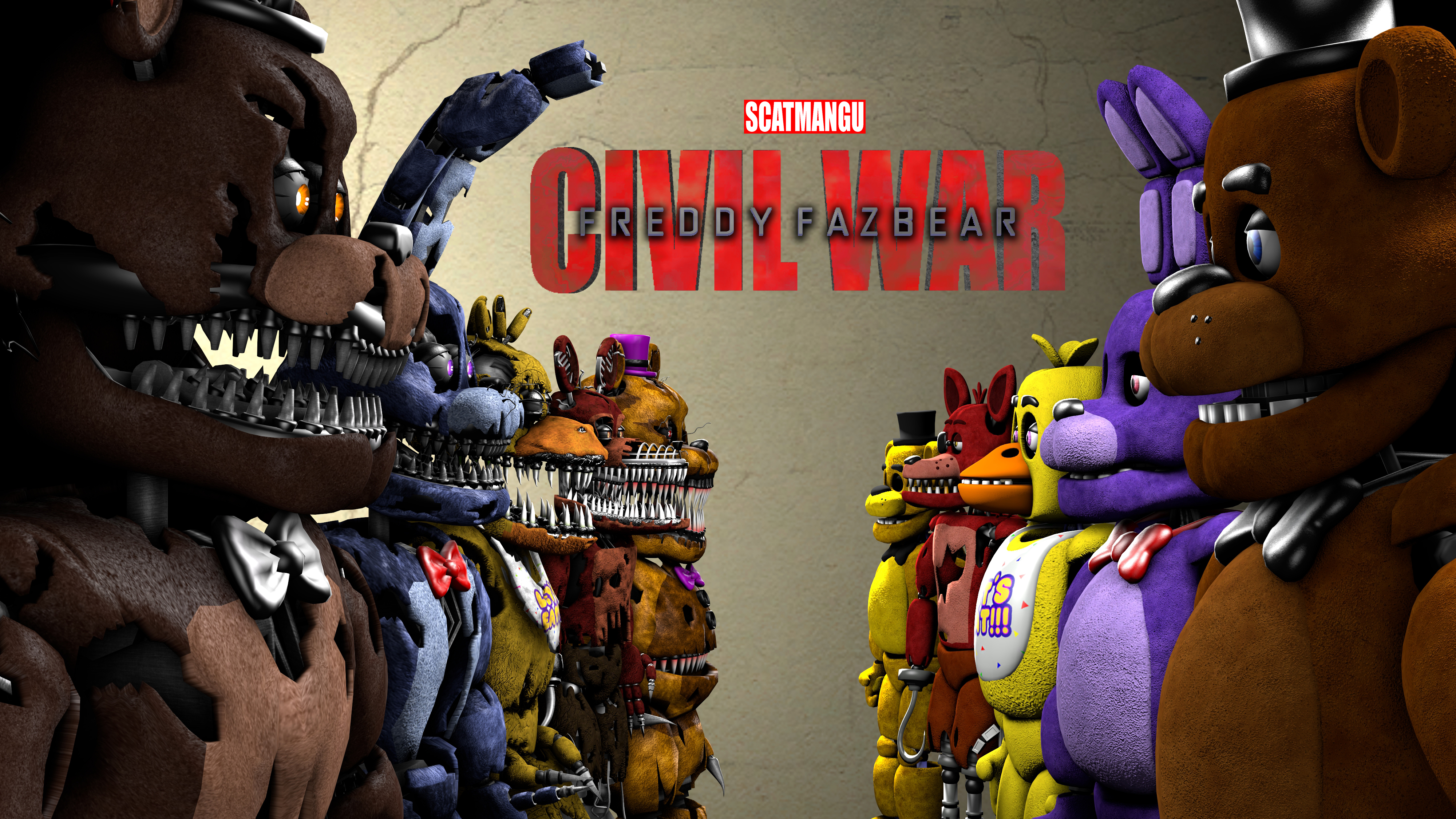 Captain America Civil War Five Nights At Freddy 039 S 4000x2250