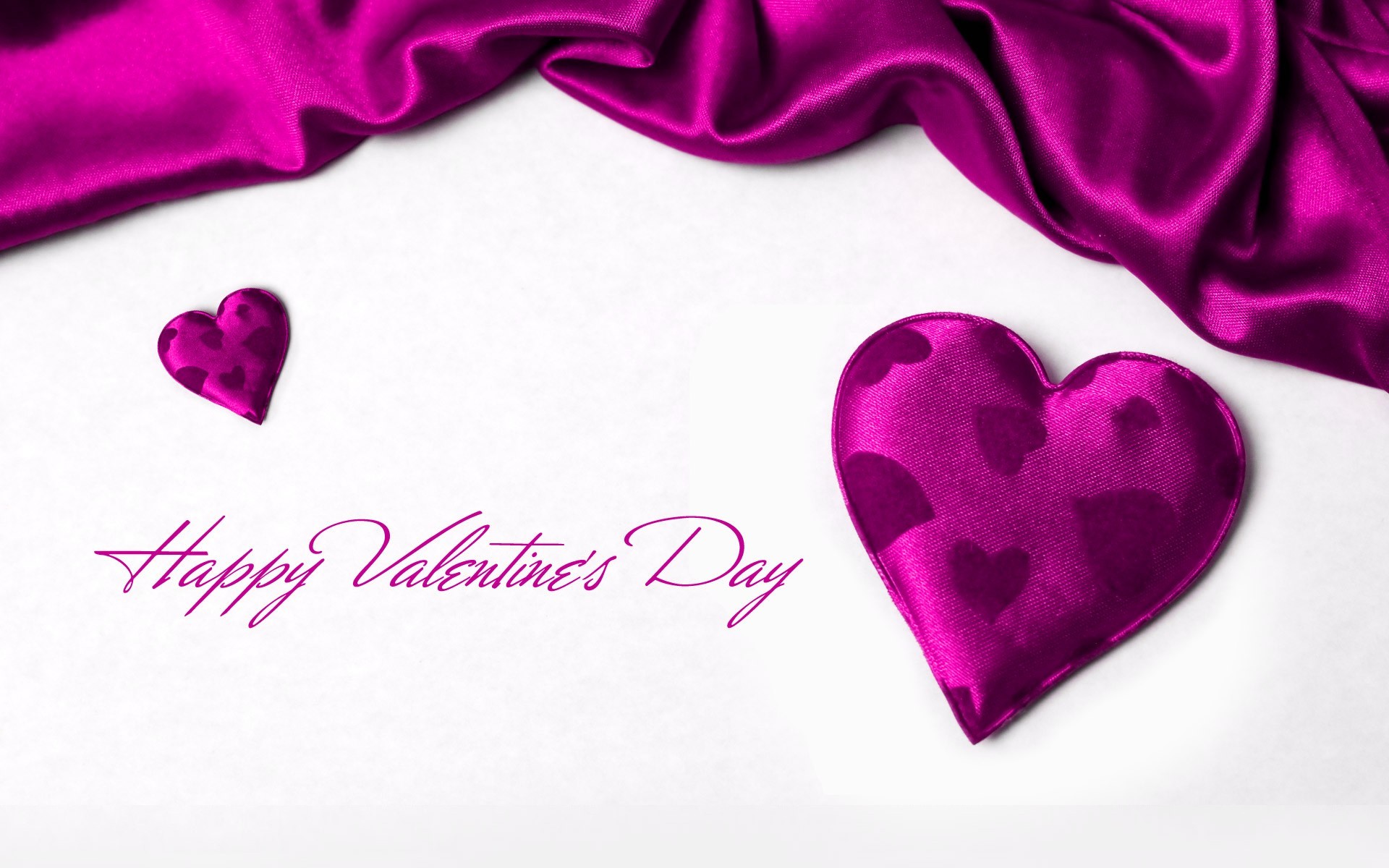 Happy Valentine 039 S Day Heart Holiday Purple Satin Valentine 039 S Day 1920x1200