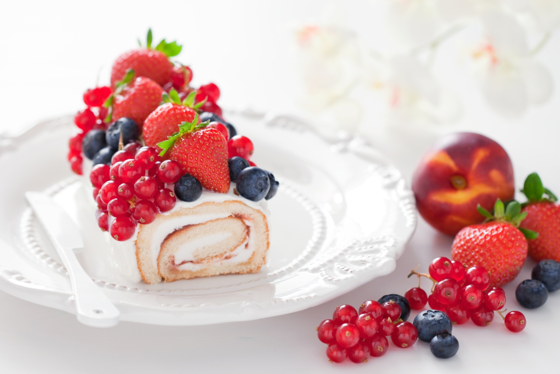 Berry Blueberry Currants Dessert Fruit Pastry Strawberry 1920x1282