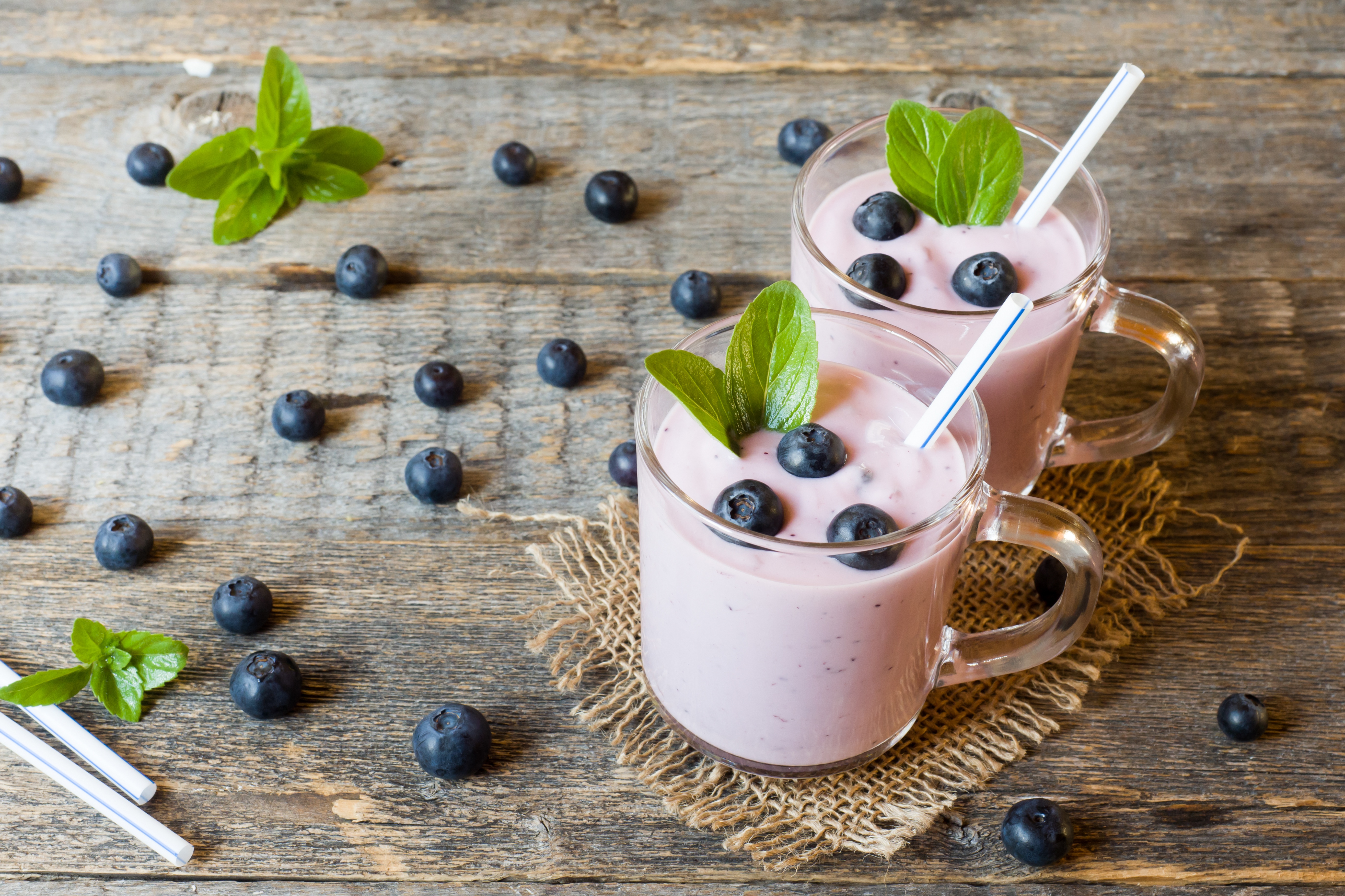 Berry Blueberry Drink Fruit Smoothie Still Life 5496x3664