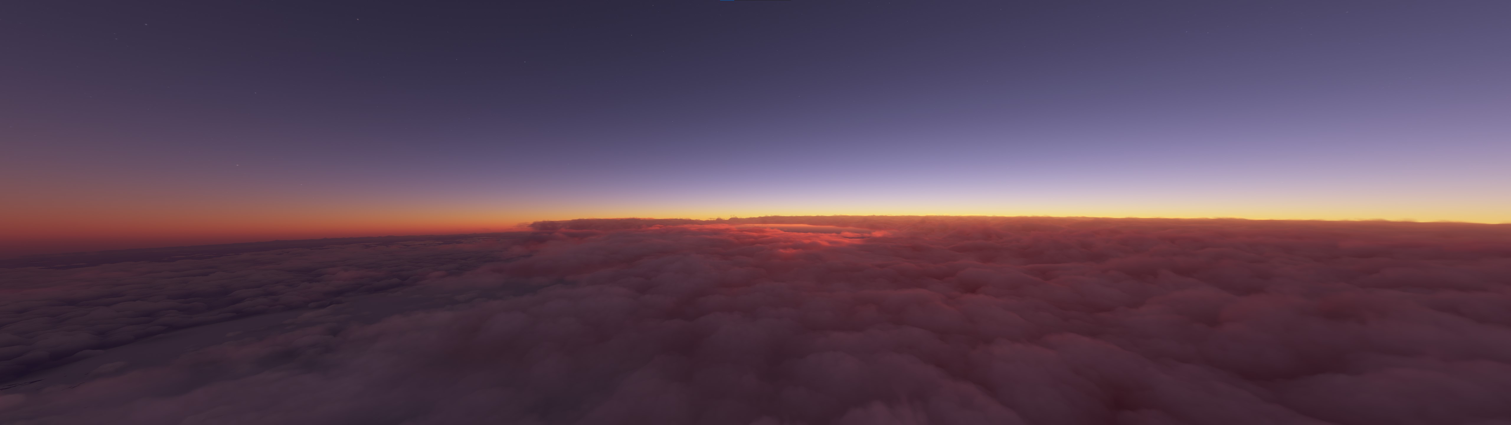 Flight Simulator Sky Clouds 5120x1440