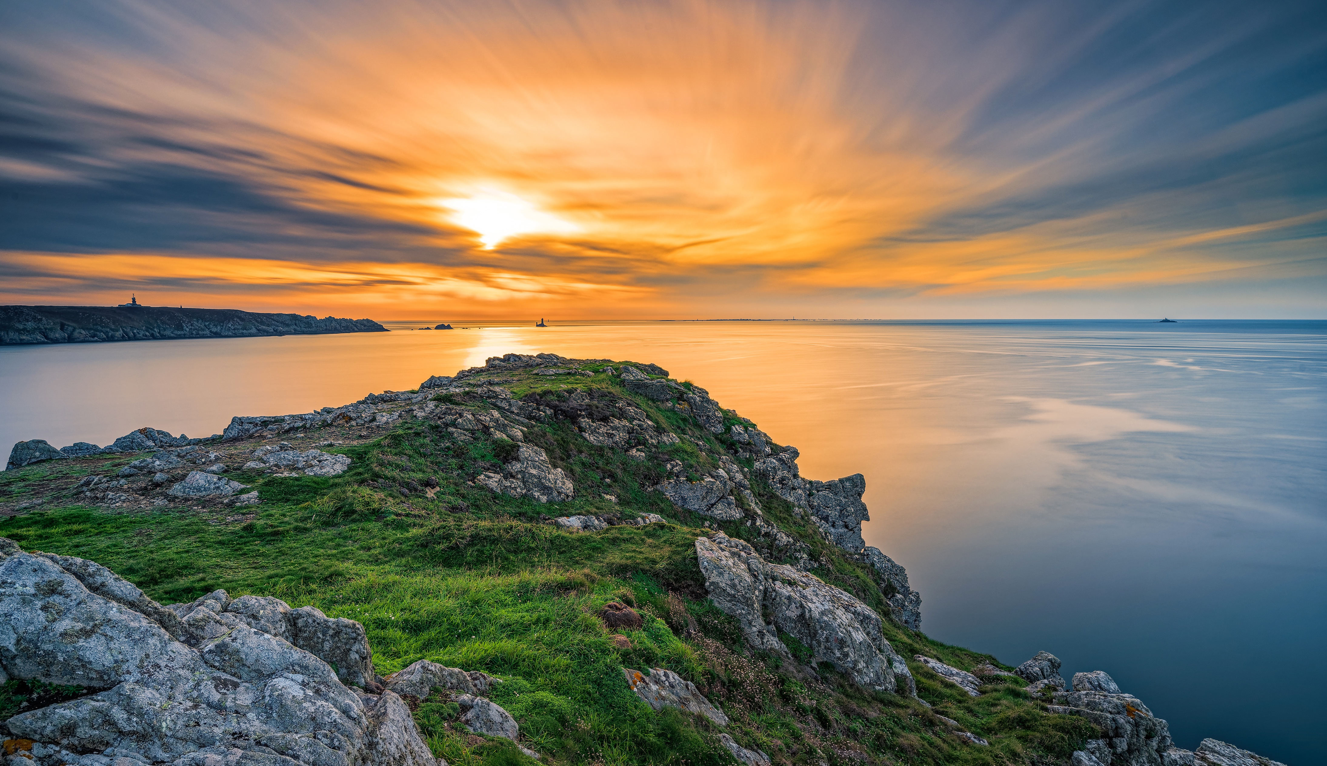 Brittany Coast France Rock 4380x2530