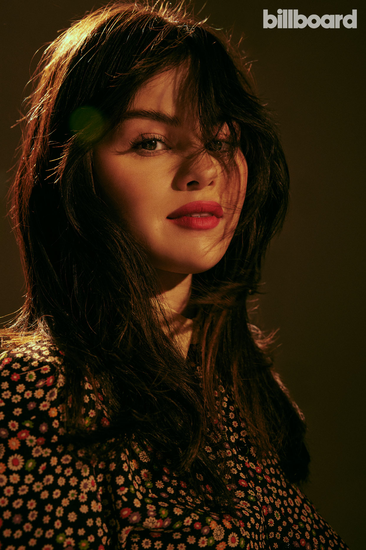 Selena Gomez Billboard Women Brunette Celebrity Singer Looking At Viewer Red Lipstick Portrait Displ 1240x1860