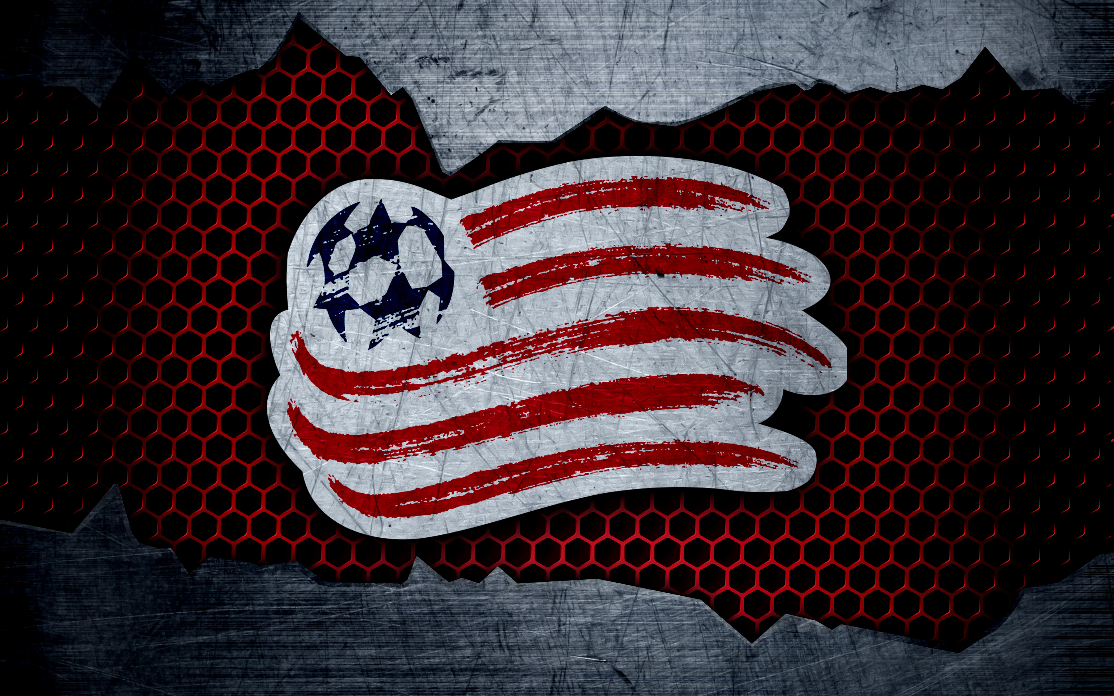 Logo Mls New England Revolution Soccer 3840x2400