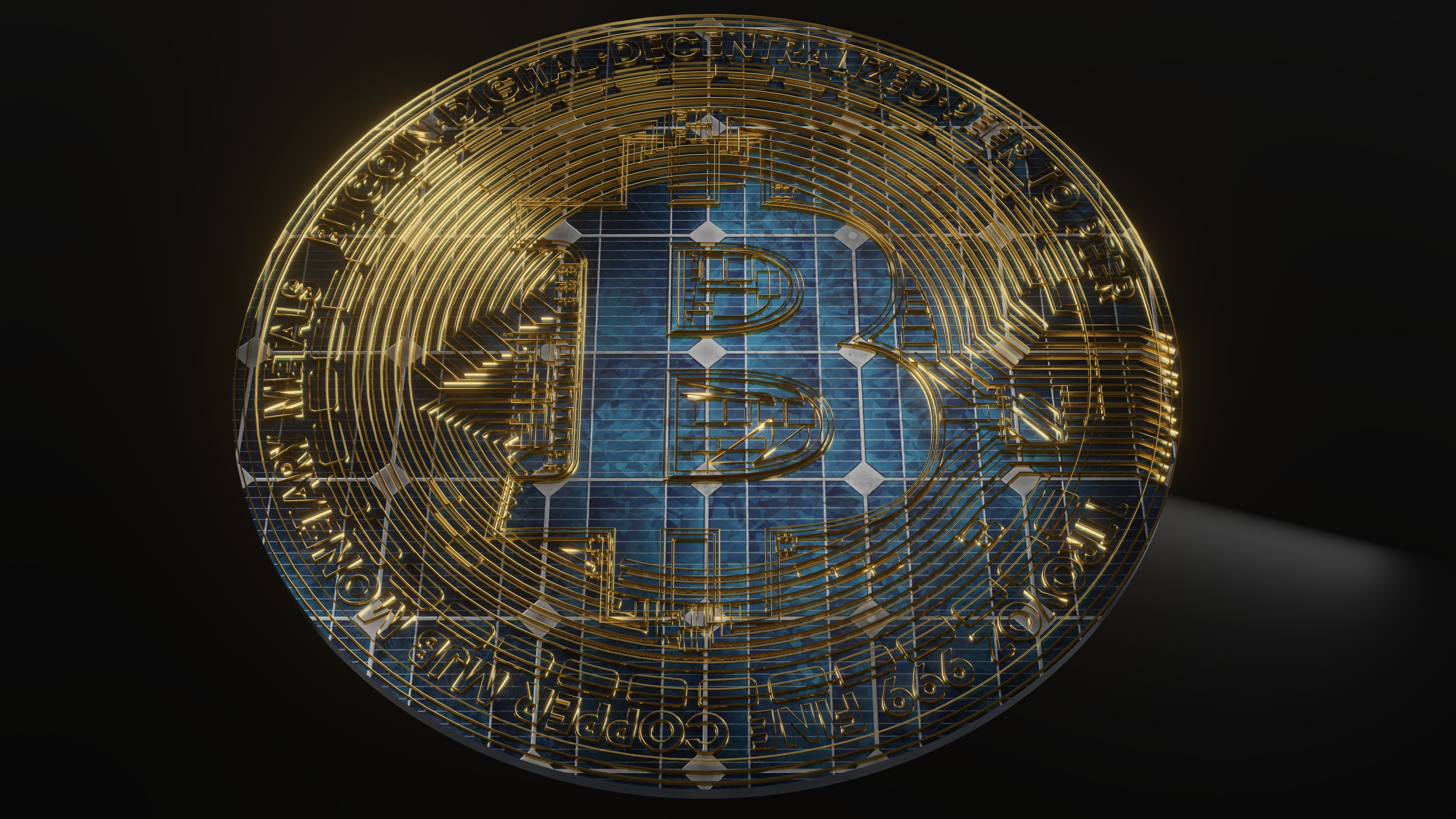 Bitcoin Coin Cryptocurrency Money 3840x2160