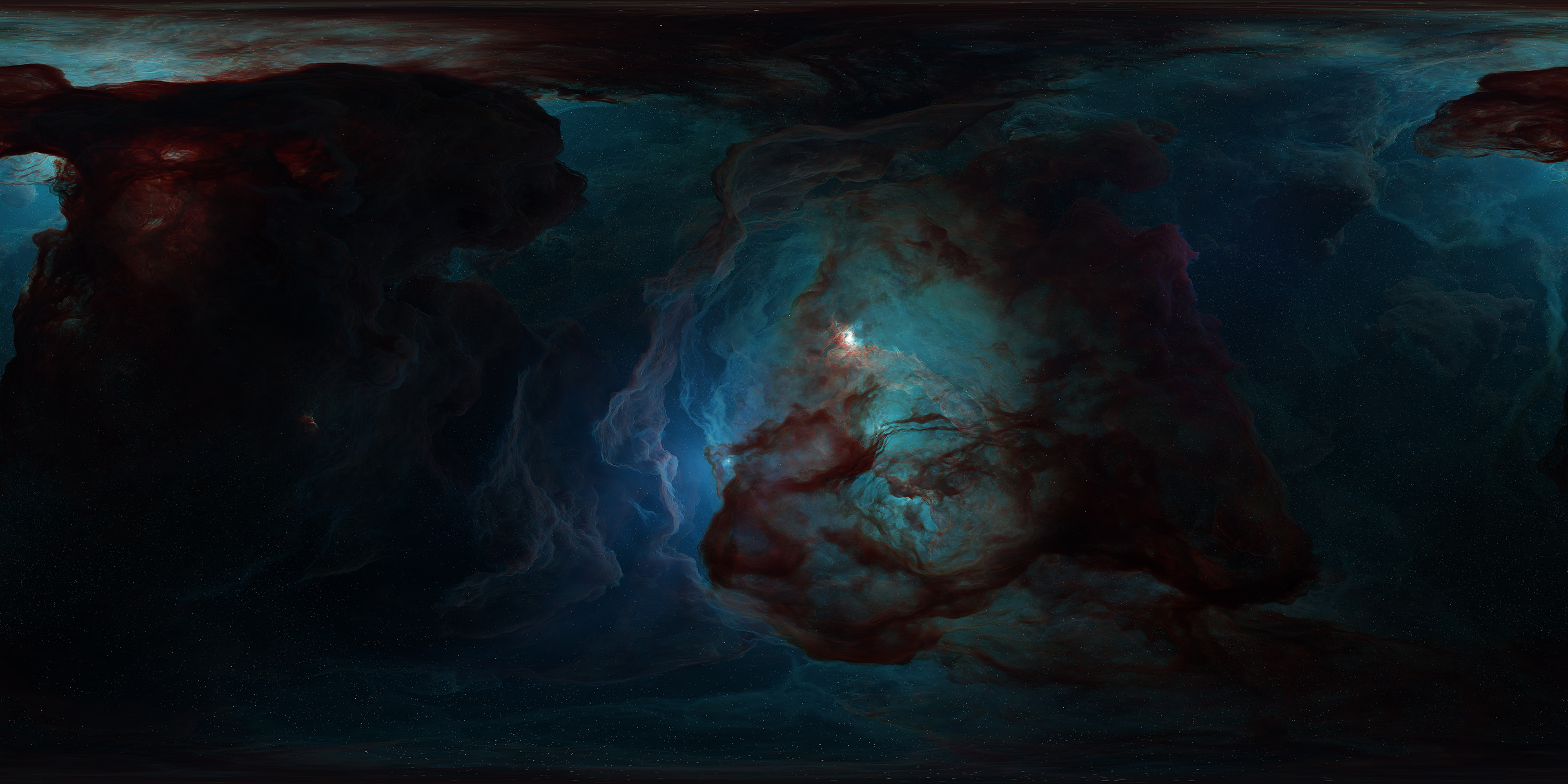 ArtStation Digital Art Tim Barton Space Nebula 3840x1920