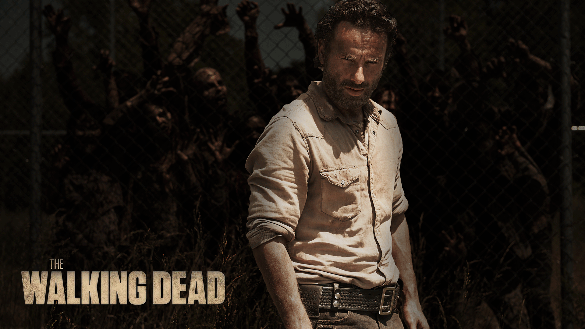 Andrew Lincoln Rick Grimes The Walking Dead Zombie 1920x1080