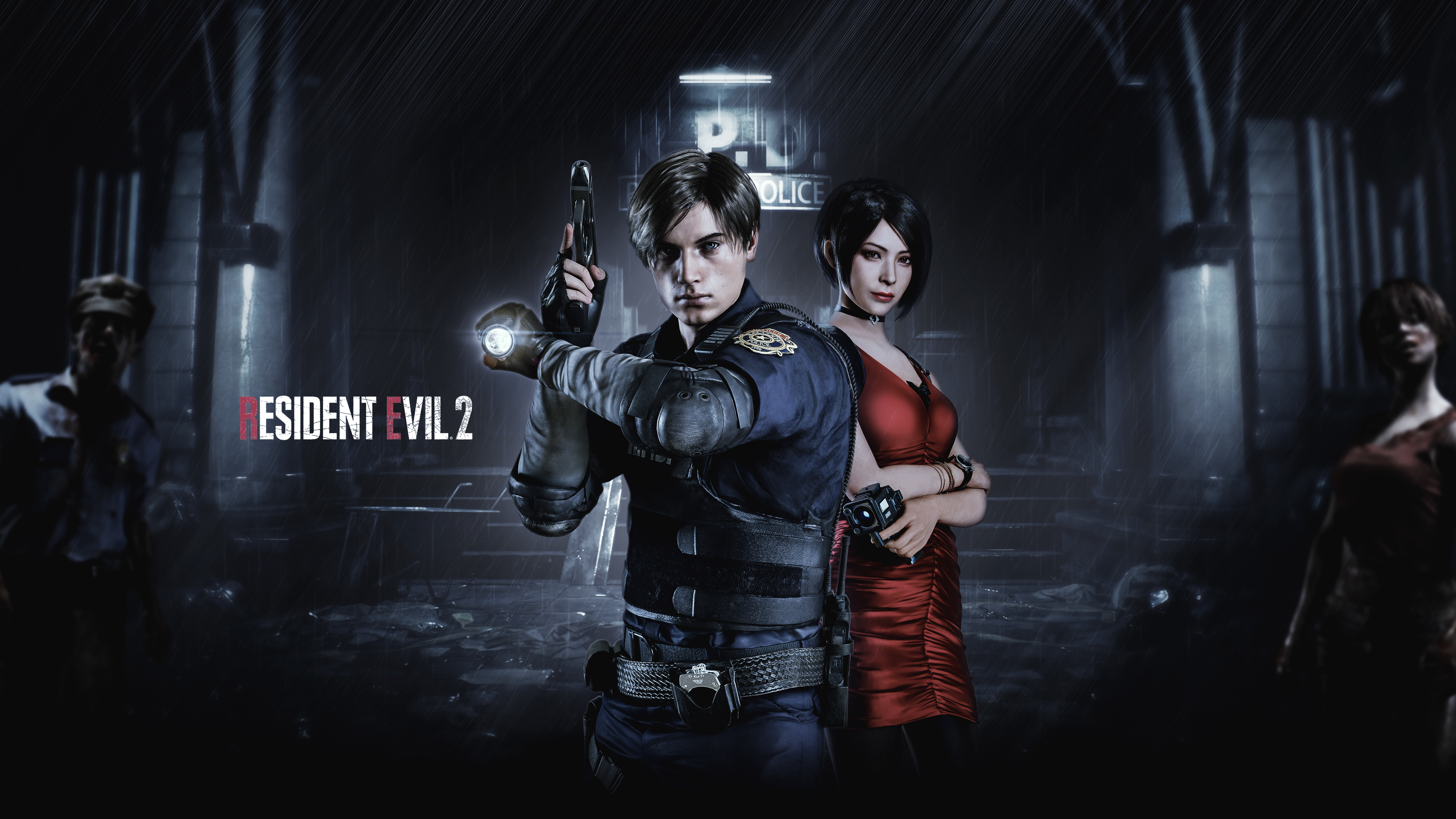 Ada Wong Leon S Kennedy Resident Evil 2 2019 3840x2160