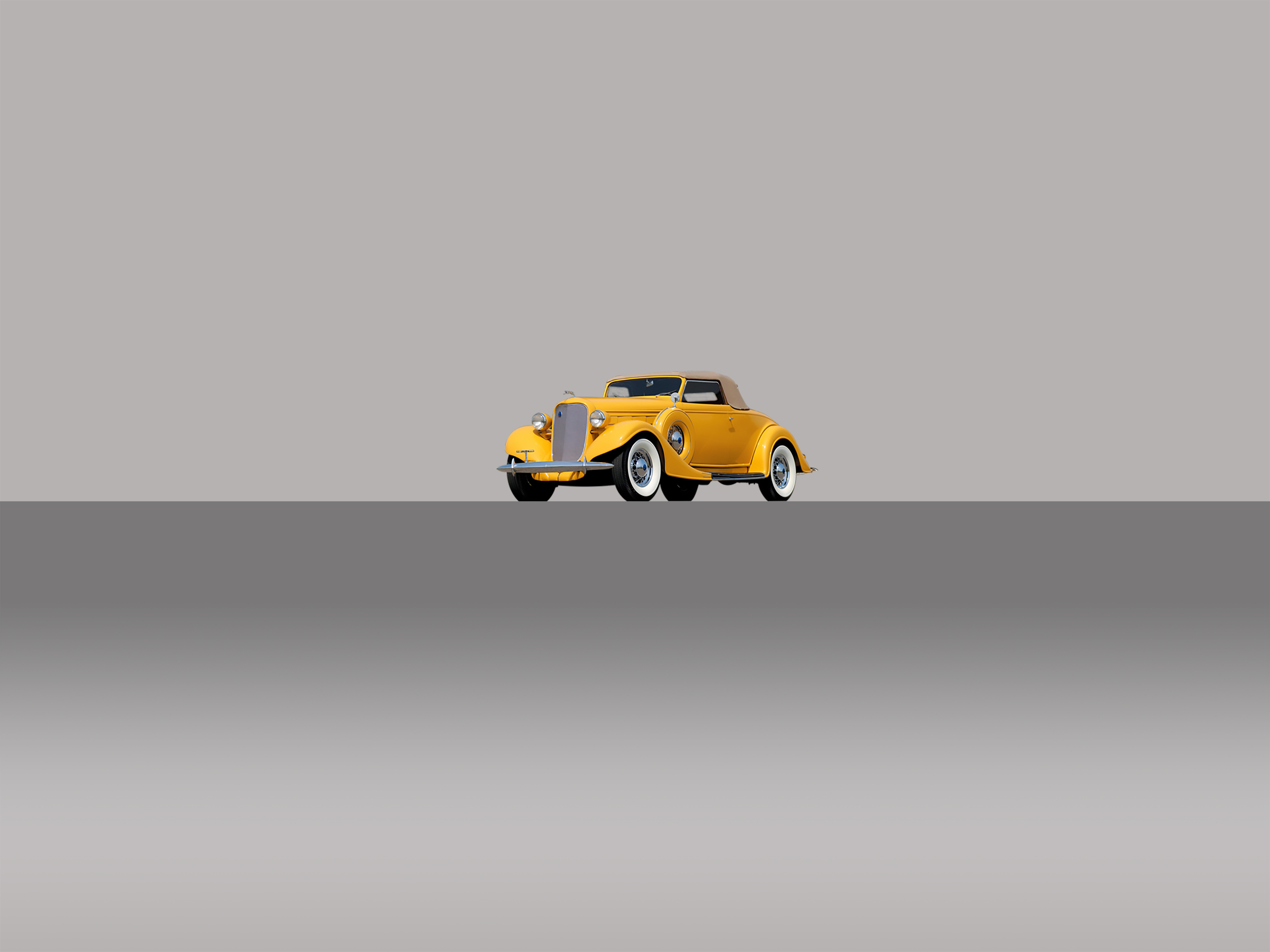 Car Old Car Yellow Cars Minimalism Lincoln 1937 Lincoln Zephyr Lincoln Continental 5556x4167