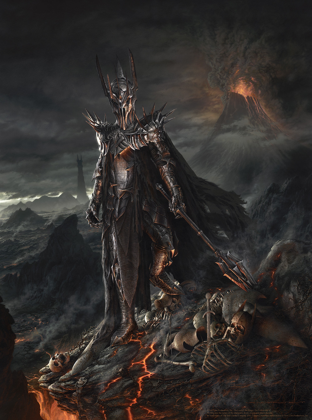 Sauron The Lord Of The Rings Fantasy Art 1000x1344