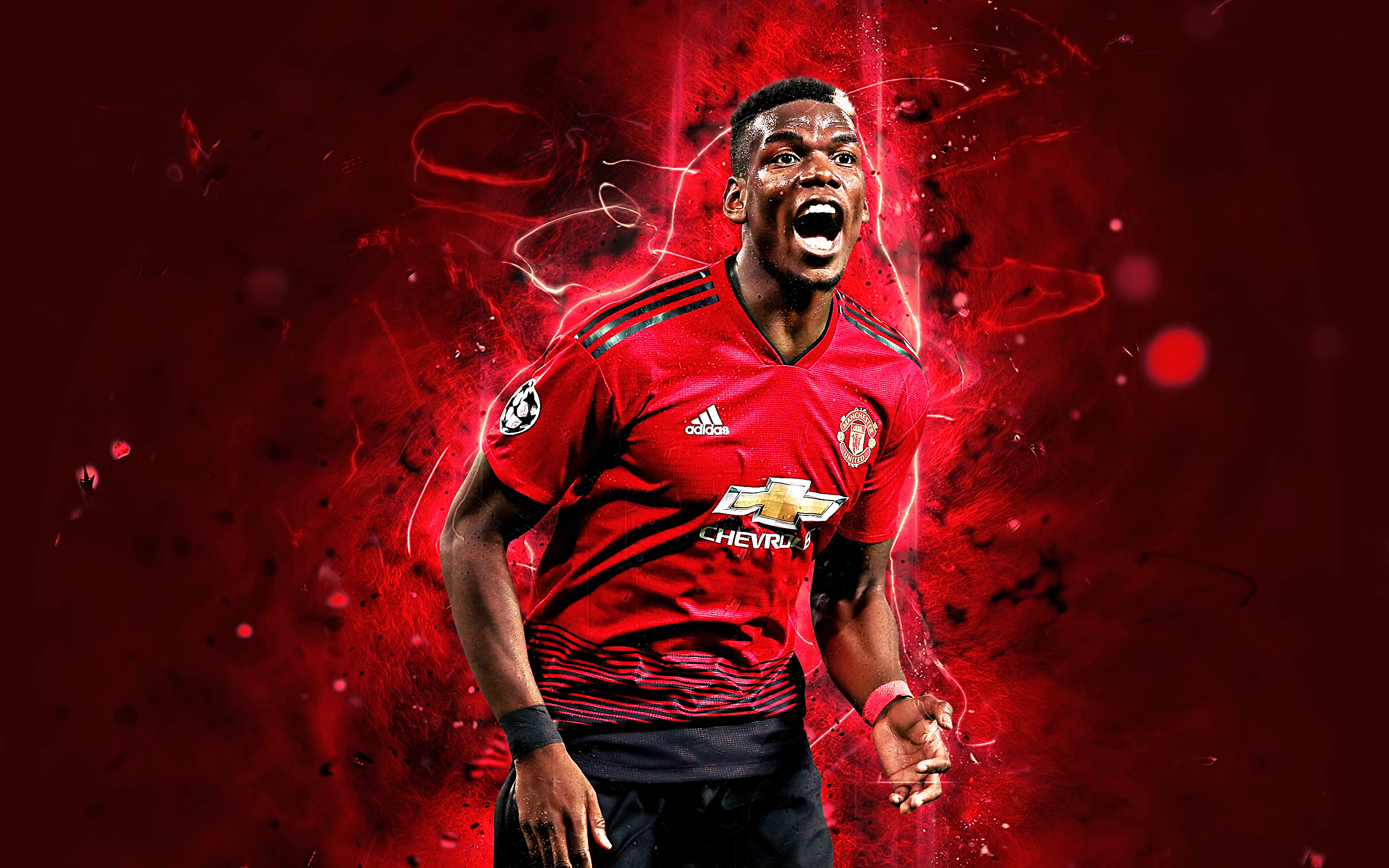 French Manchester United F C Paul Pogba Soccer 2880x1800