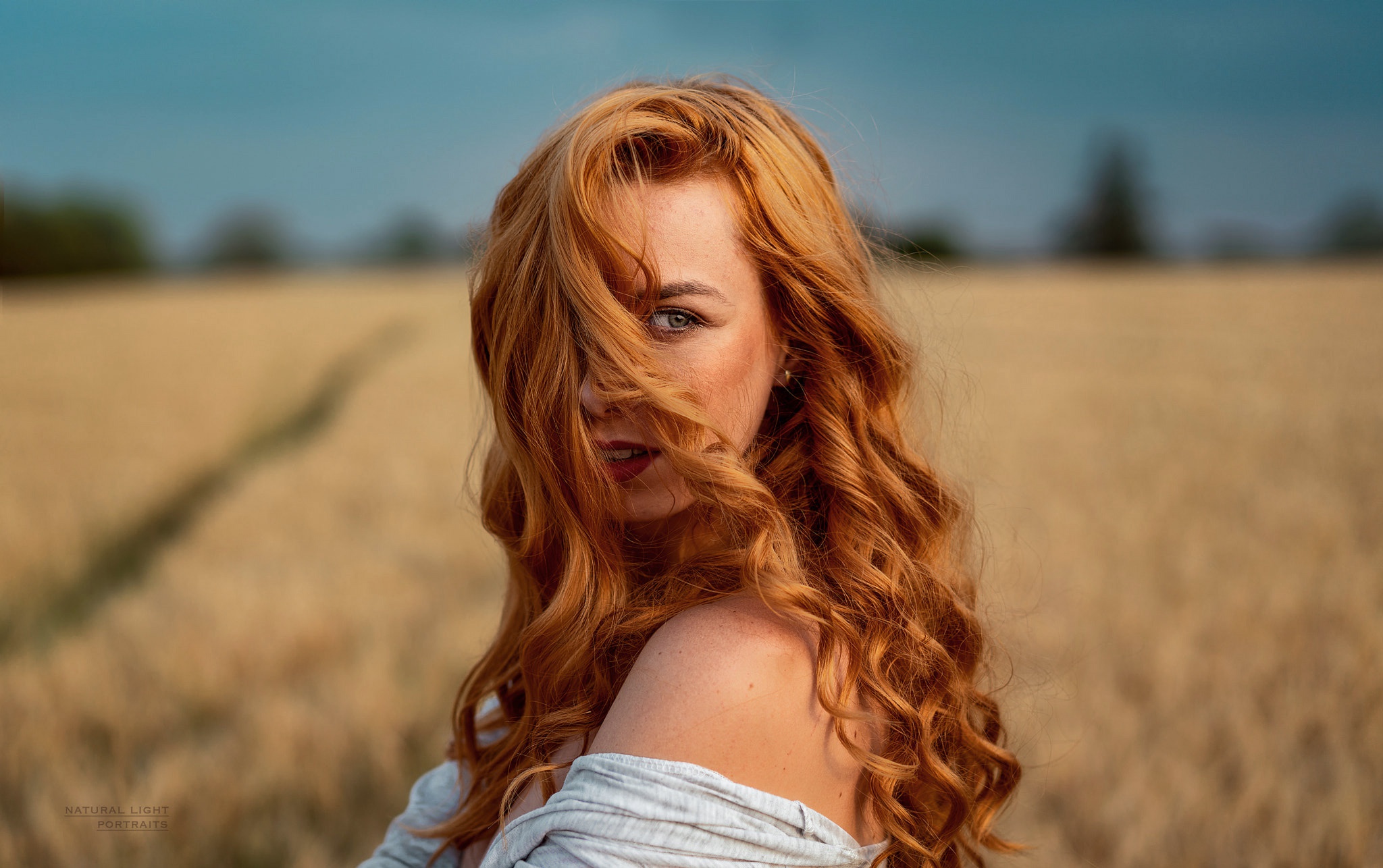 Depth Of Field Girl Model Redhead Woman 2048x1286