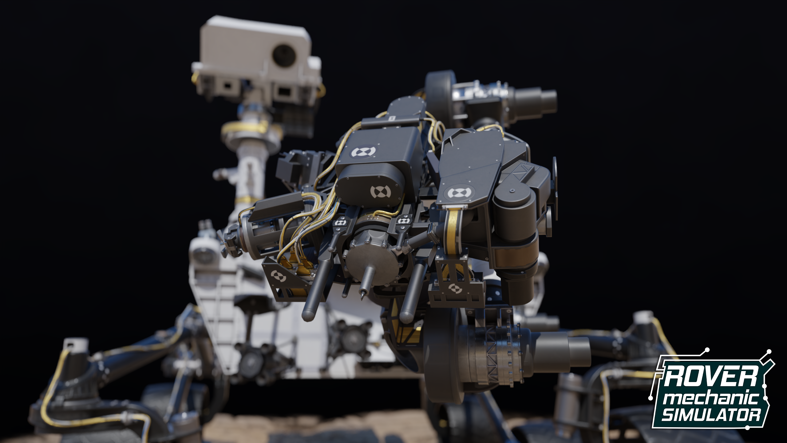 Rover Curiosity Vehicle Space Art Mars 2560x1440