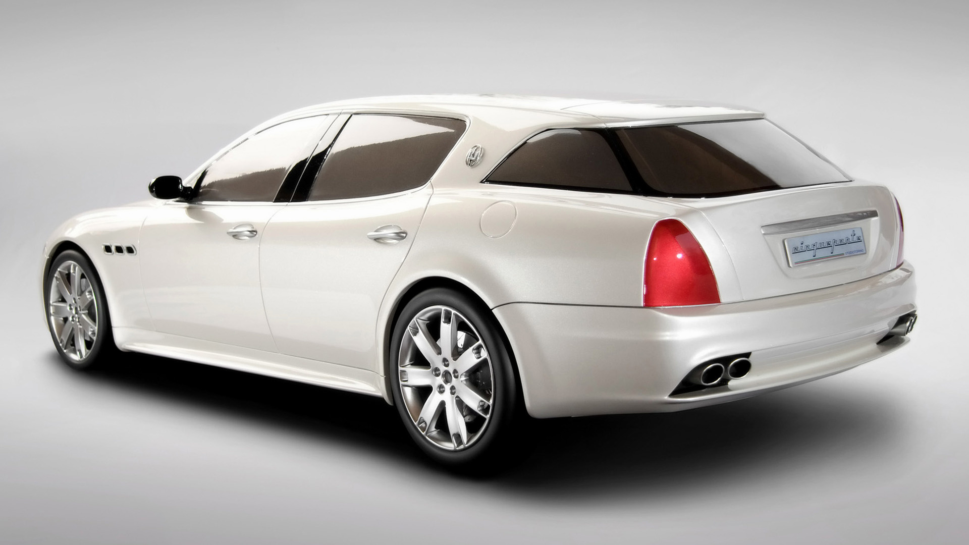 Car Concept Car Full Size Car Luxury Car Maserati Cinqueporte Concept Sports Sedan White Car 1920x1080