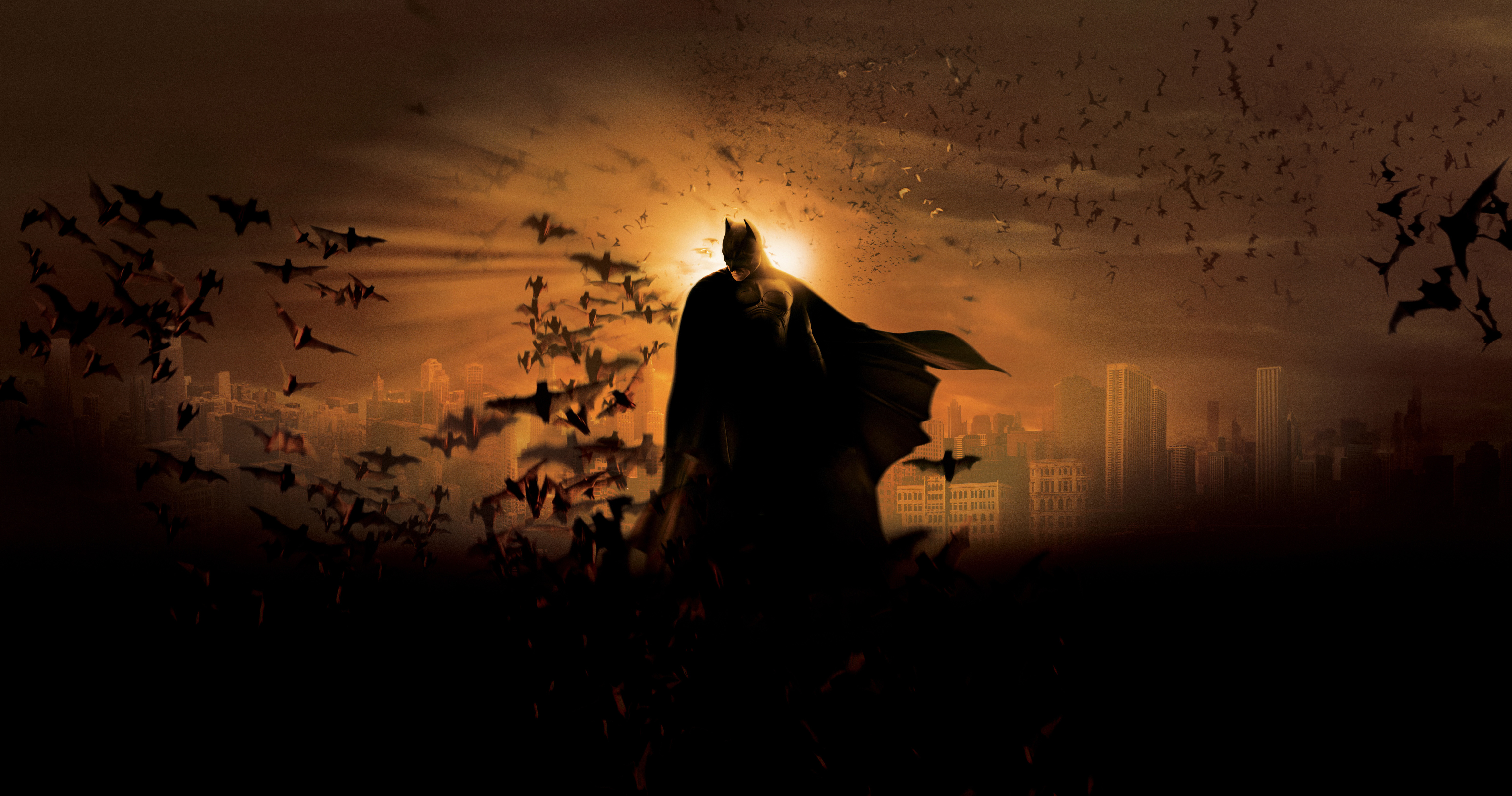 Bat Batman Batman Begins Bruce Wayne City Dc Comics Gotham City Night Superhero 6200x3263