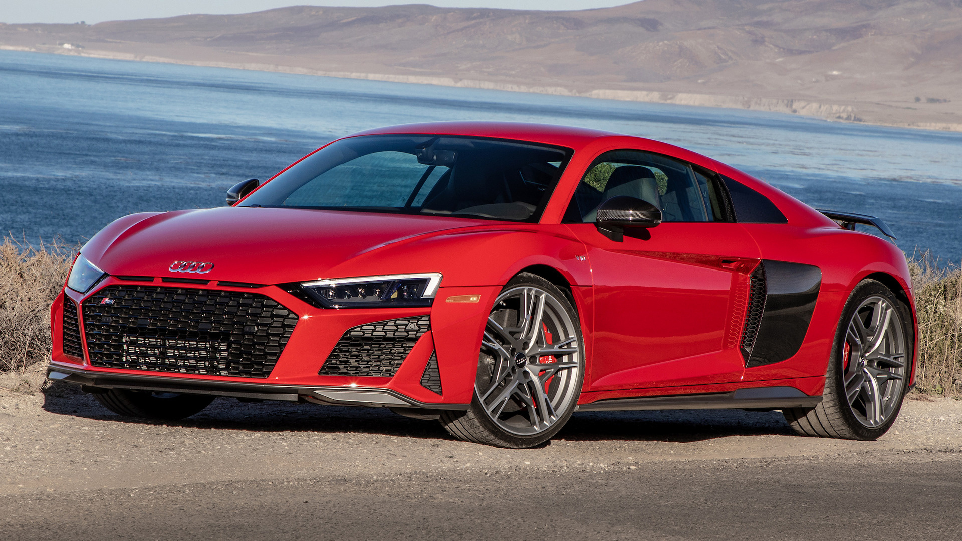 Audi R8 Coupe Performance Car Coupe Red Car Sport Car 1920x1080