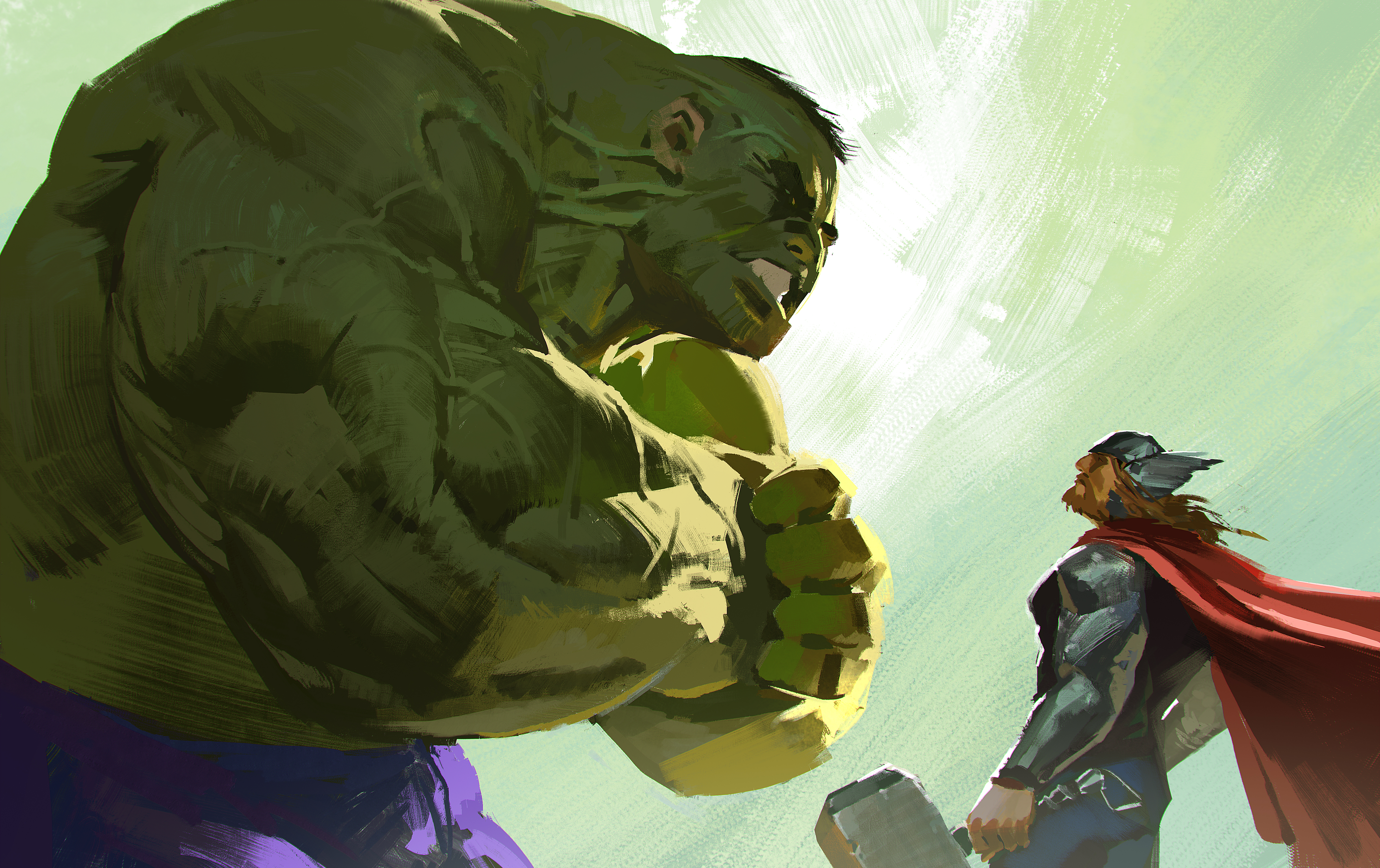 Hulk Marvel Comics Thor 5978x3760
