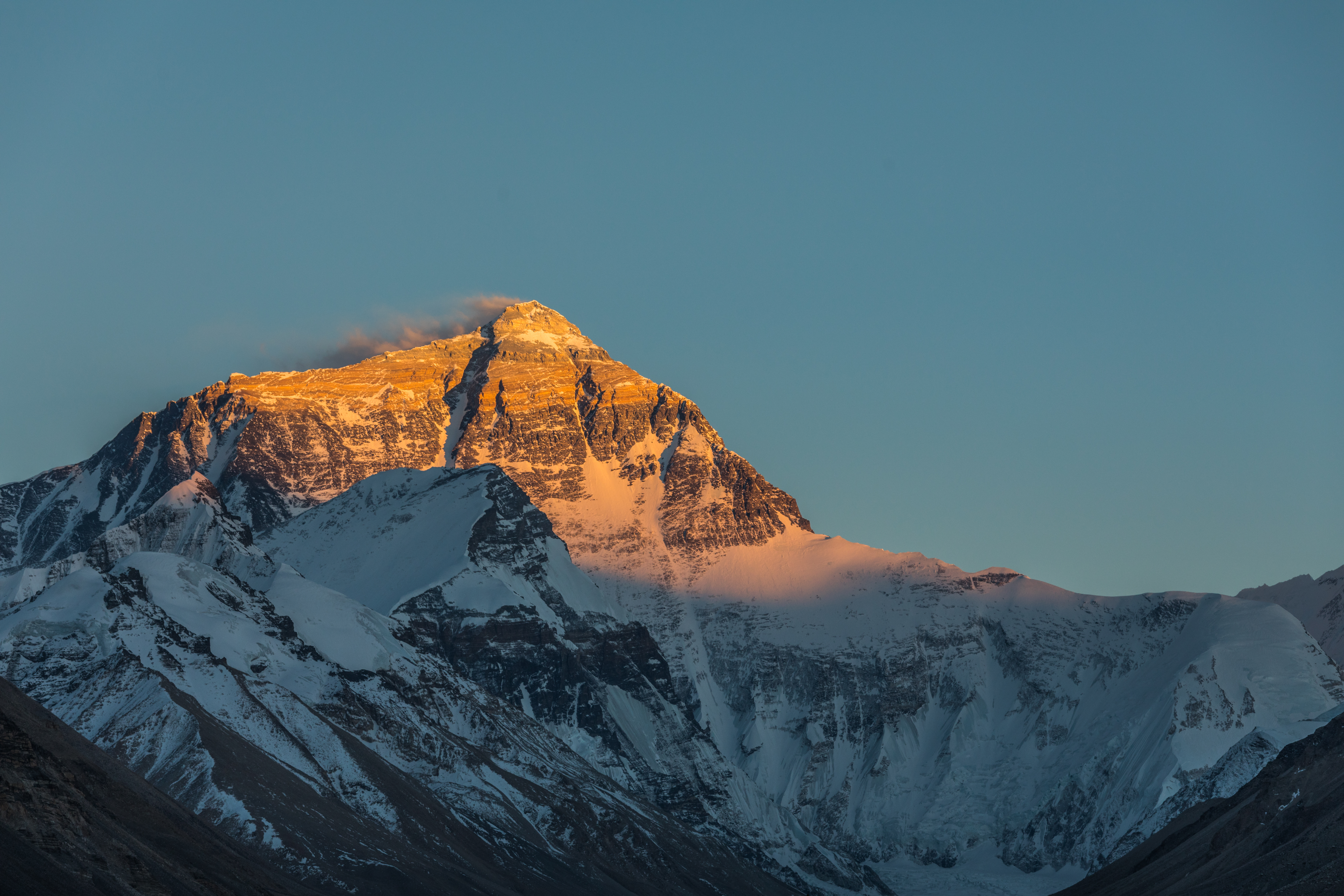 Mount Everest Mountains Clear Sky Sunset 6720x4480
