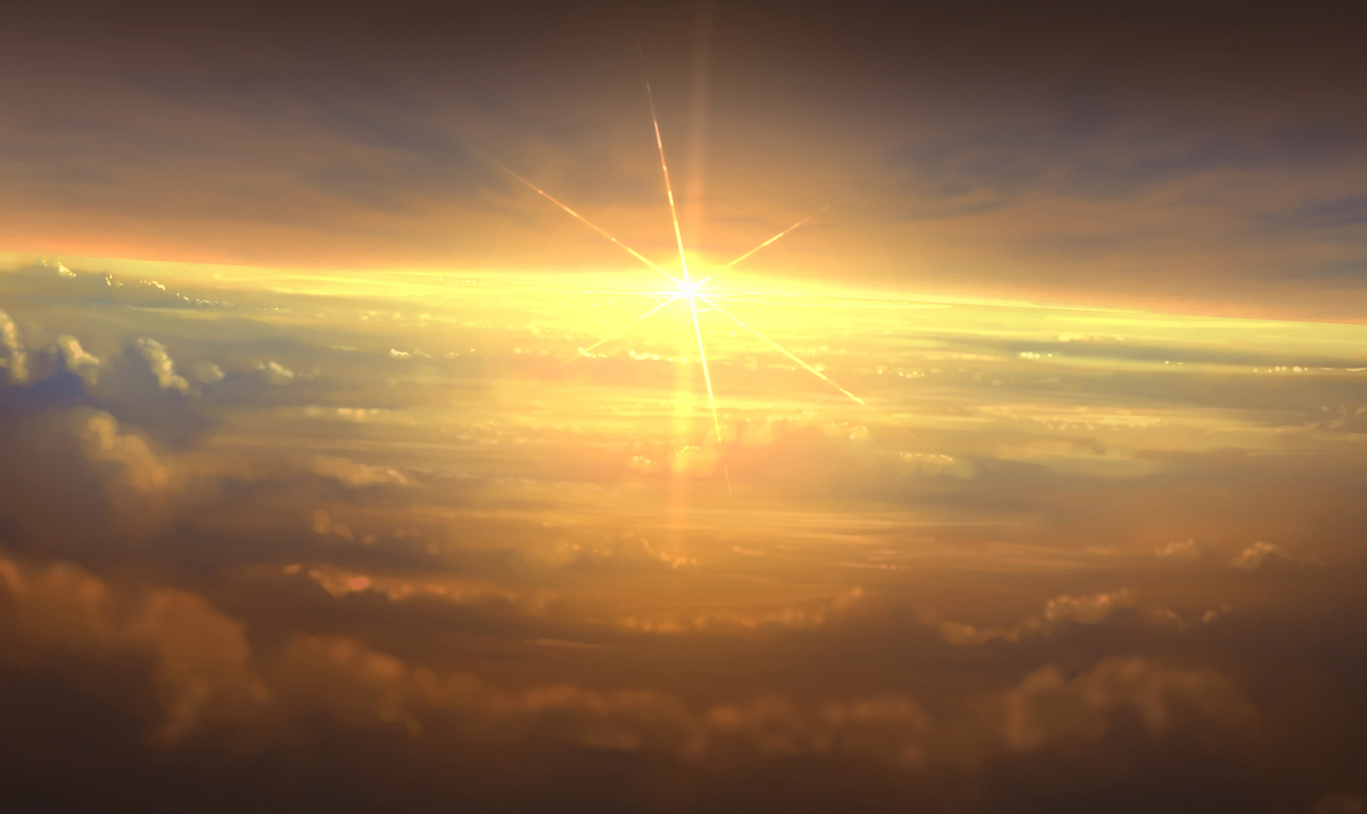 Cloud Sunset Sunshine 1920x1143