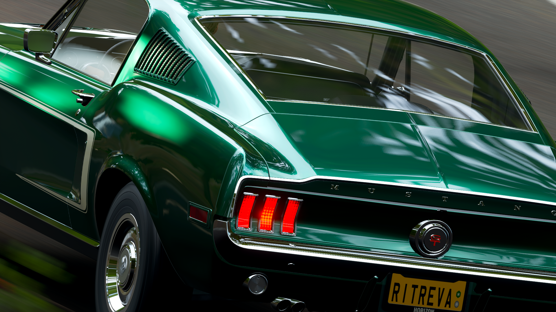 Forza Horizon 4 1965 Ford Mustang Car Ford Green Cars Video Games Vehicle 1920x1080