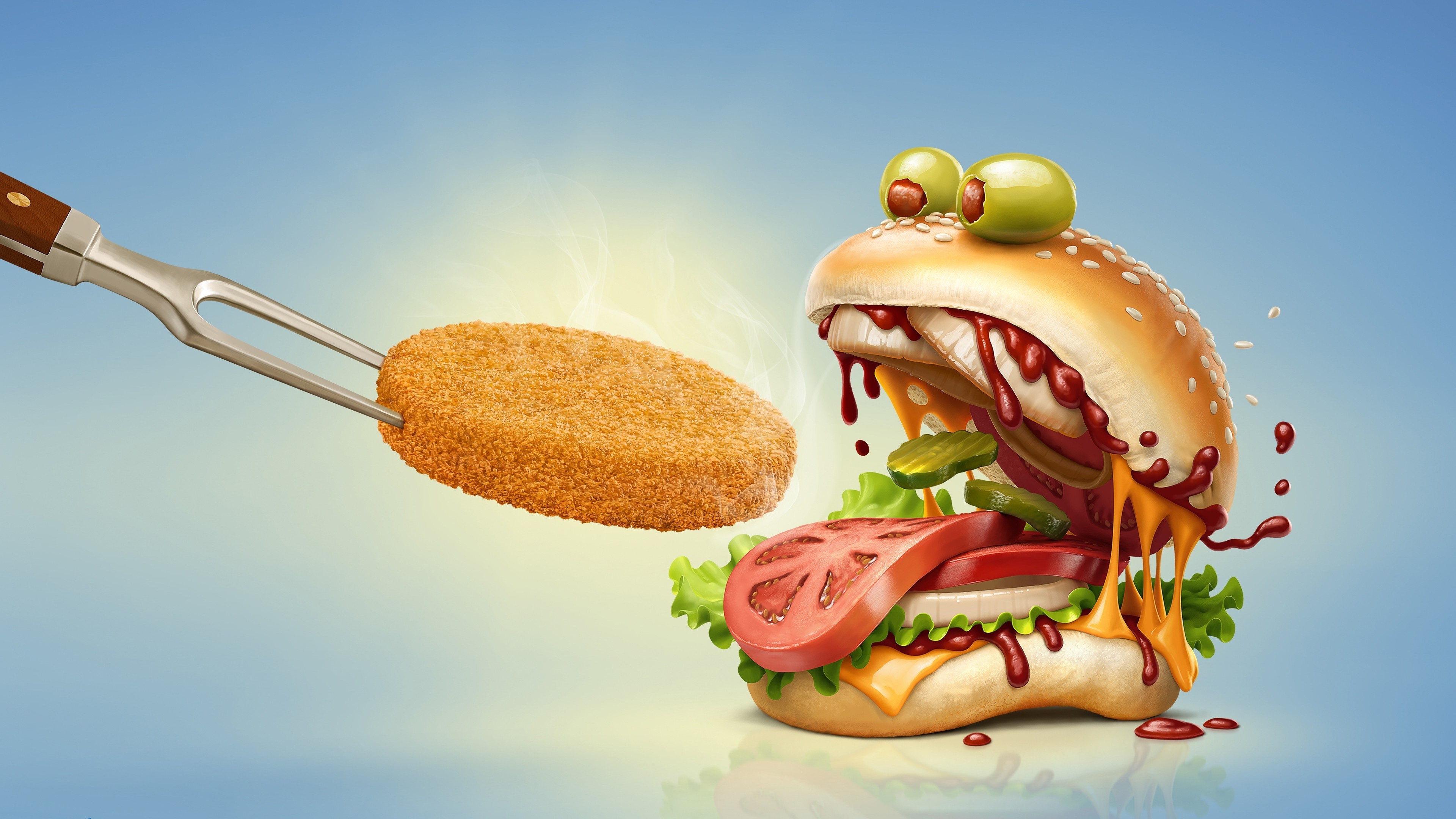Burger Food 3840x2160