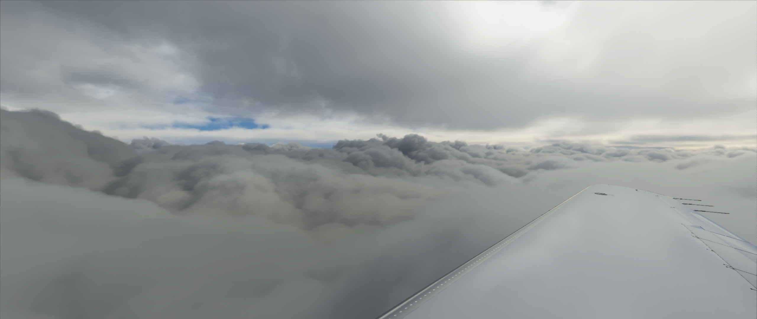 Microsoft Flight Simulator 2020 Cessna Wings Clouds Video Game Art Ultrawide 2560x1080