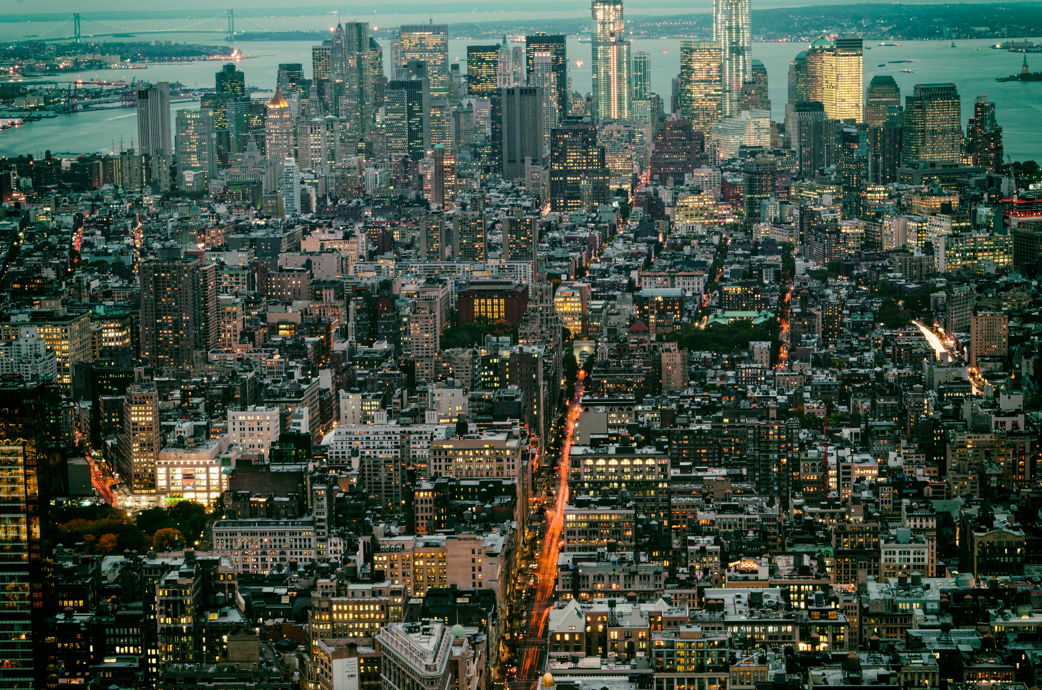Aerial Building Cityscape Manhattan New York Skyscraper Usa 3600x2385